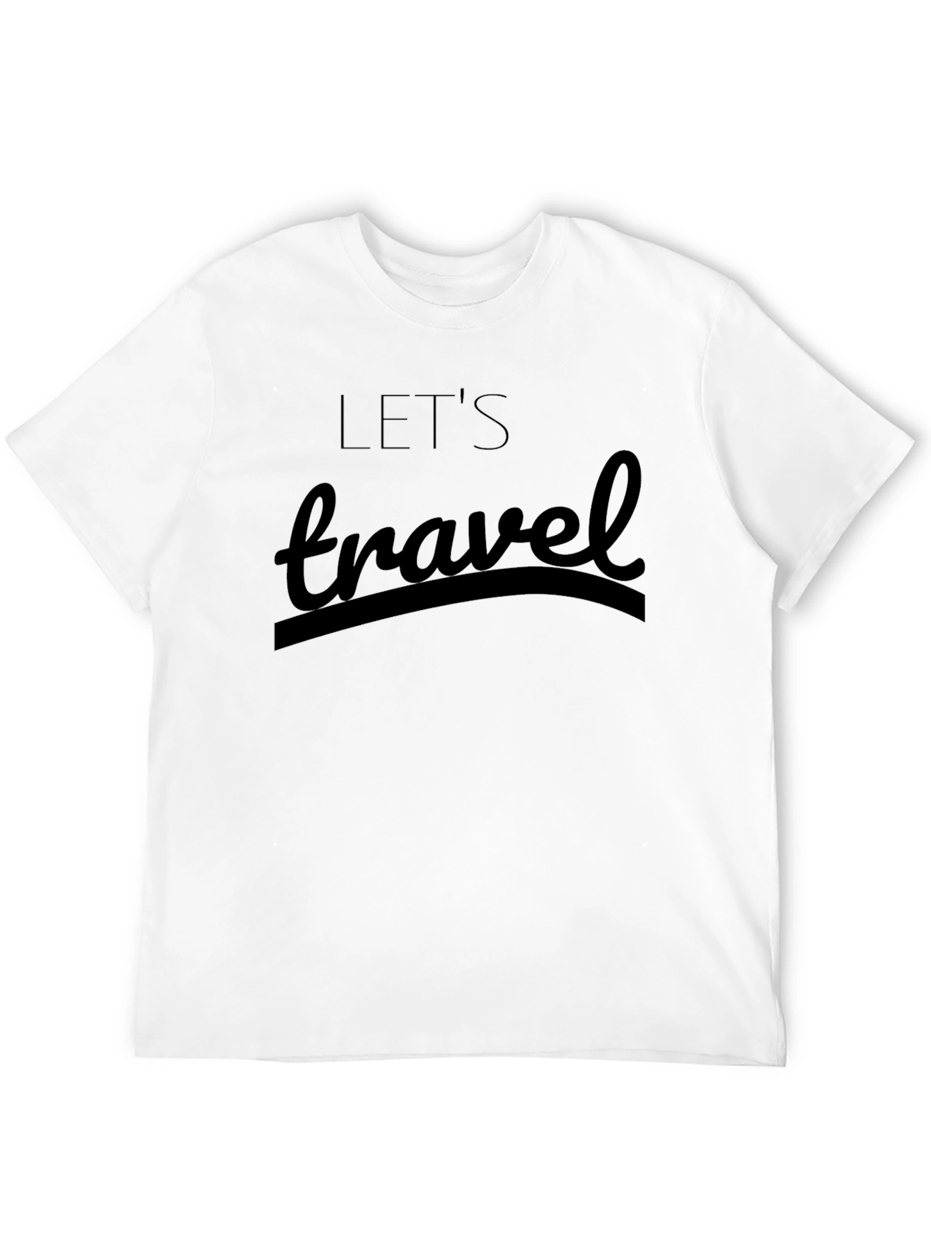 Black Let's Travel Black Graphic Tee - Adventure Ready! view 12