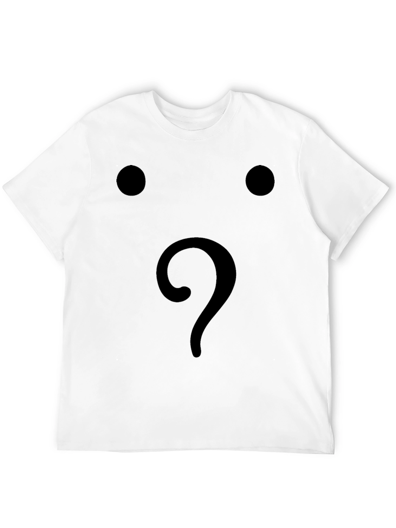 Black Mens Black Question Mark Graphic T-Shirt view 12