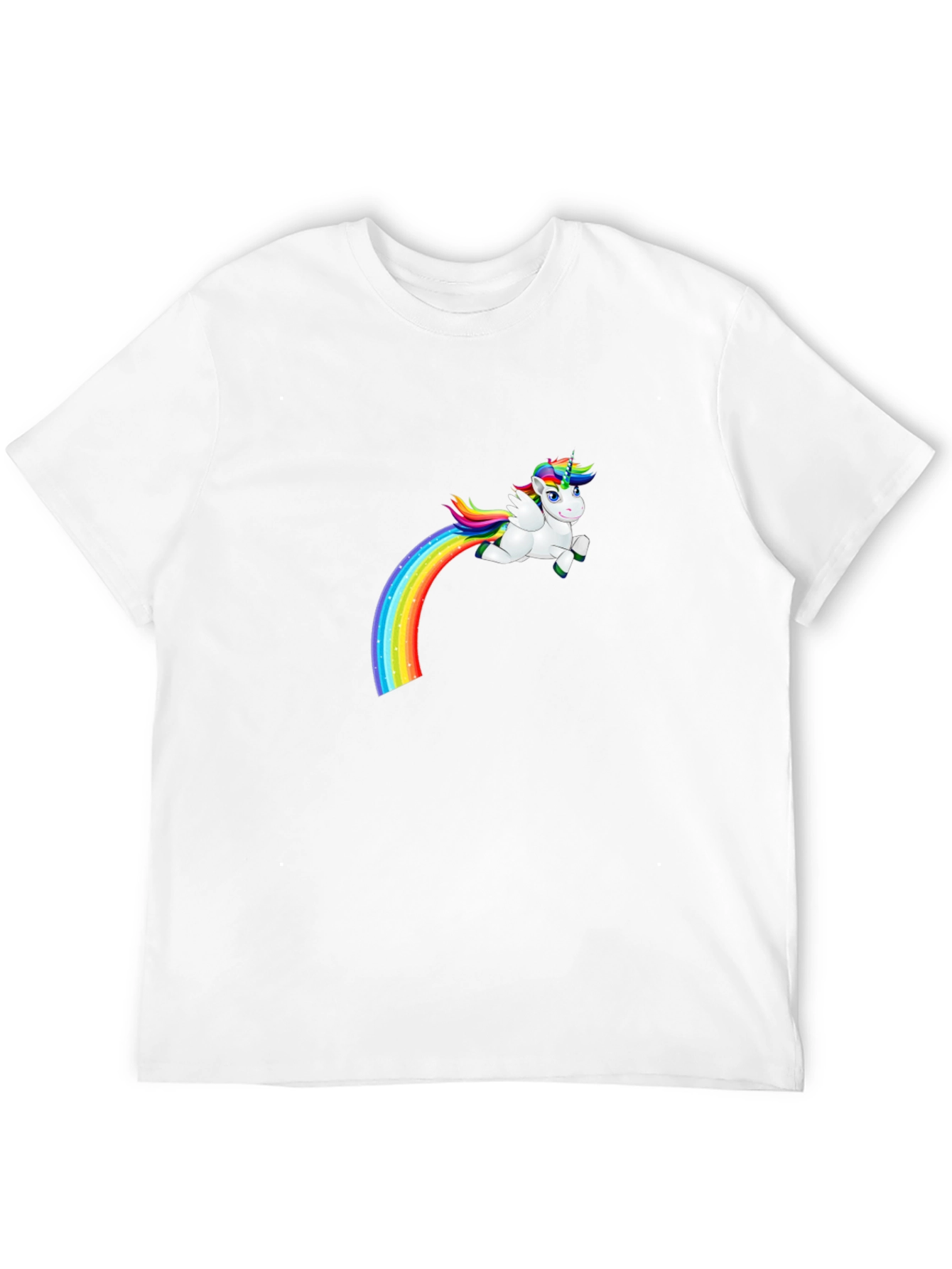 Black Unicorn Rainbow Humor T-Shirt view 12