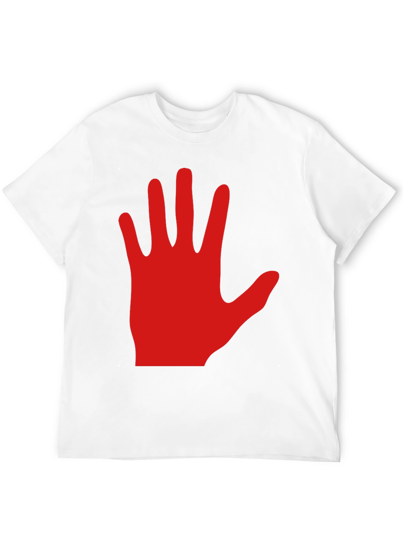 Black Red Hand Graphic Black Tee Shirt view 12
