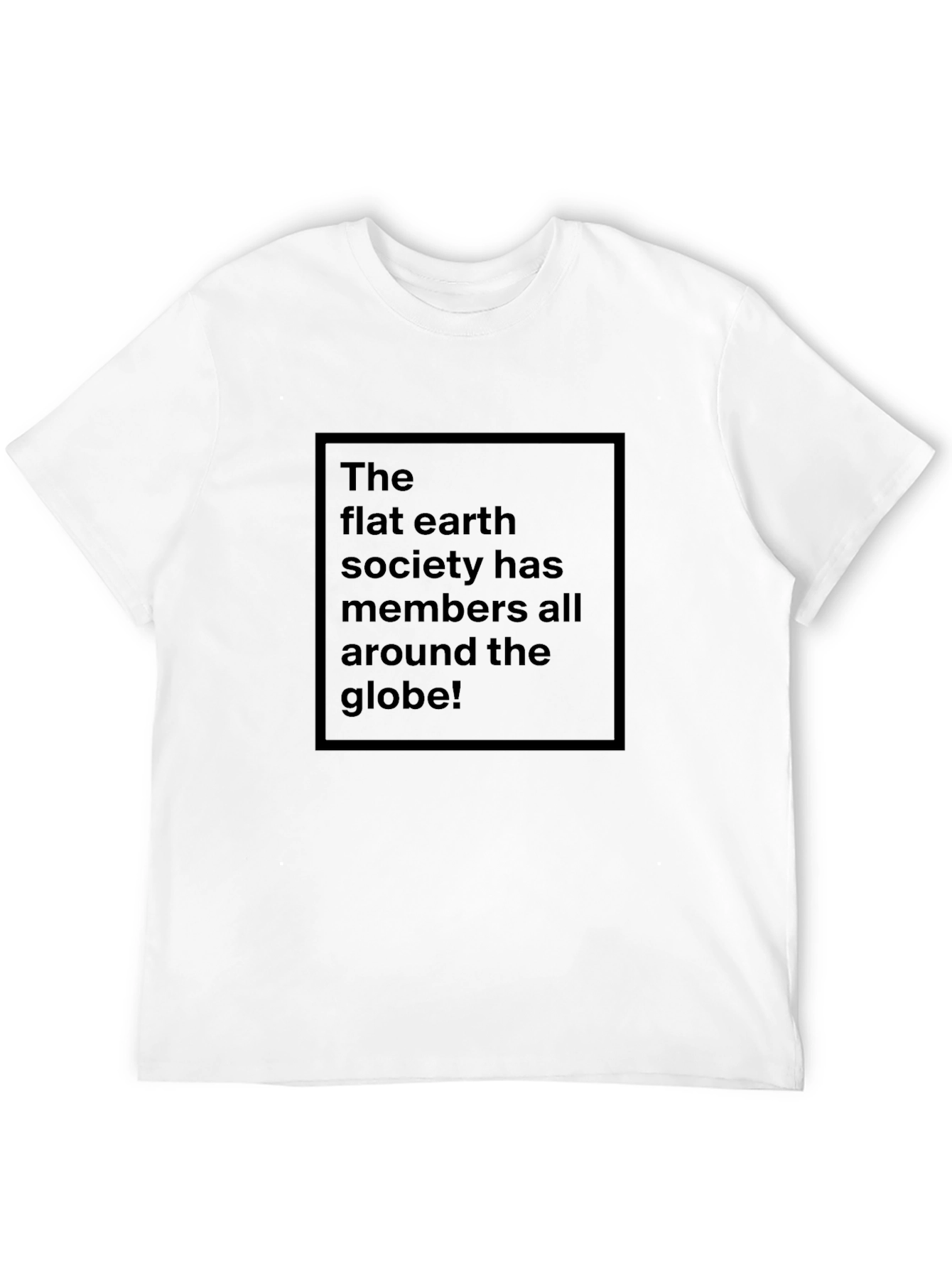 Black Flat Earth Society Tee - Black Humor T-Shirt view 12