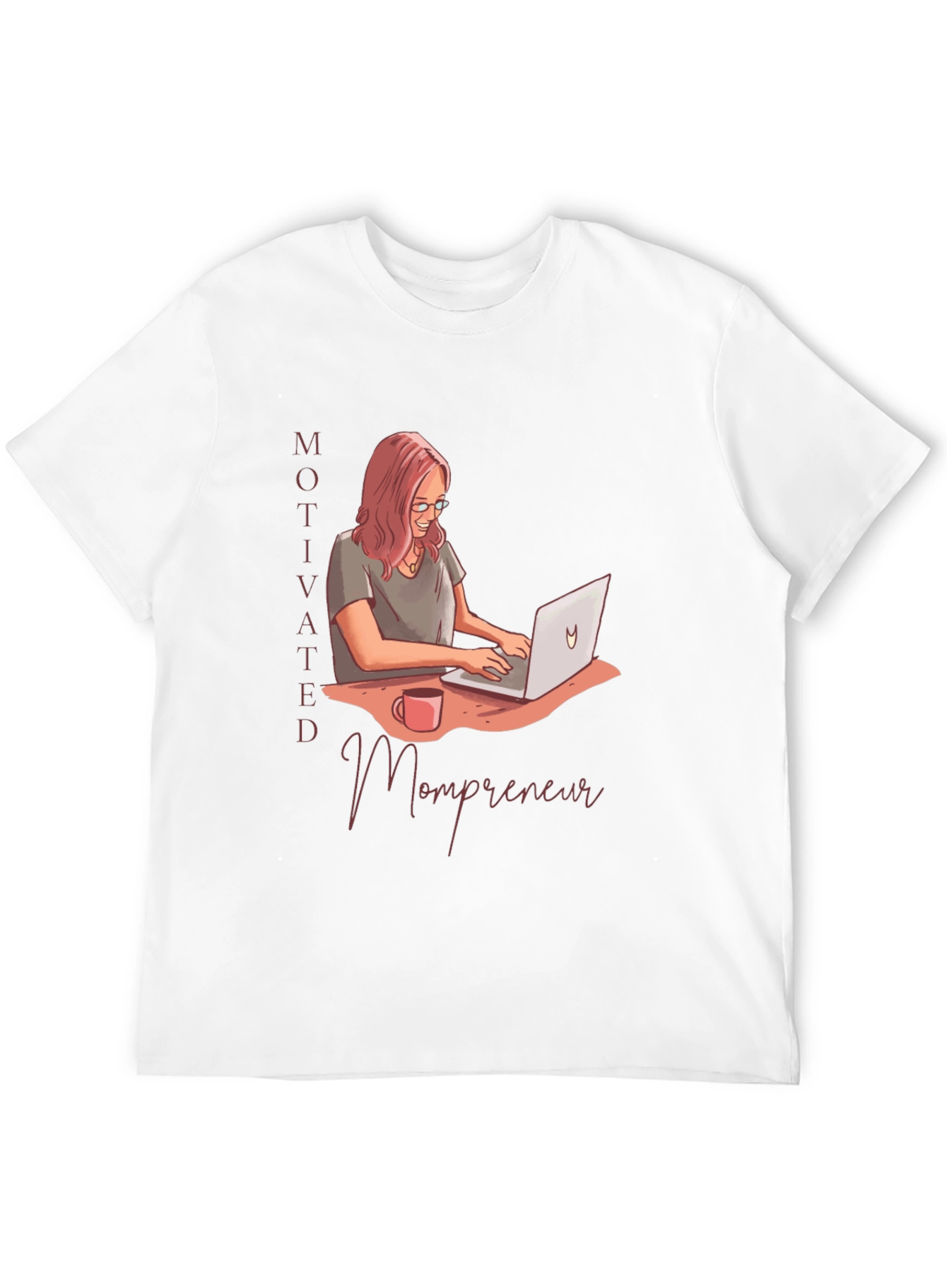 Black Motivated Mompreneur Graphic T-Shirt view 12