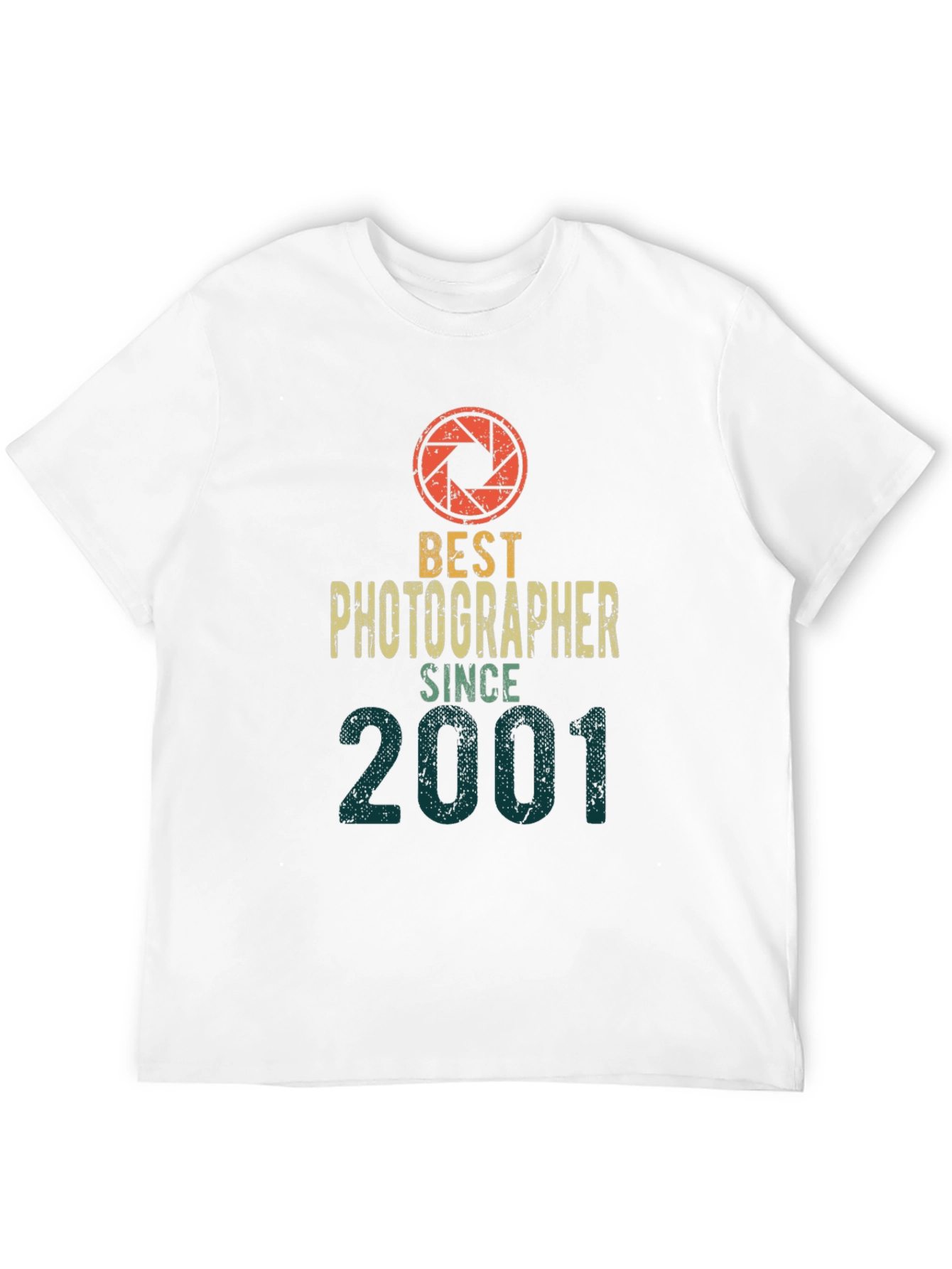 Black Best Photographer Since 2001 T-Shirt - Camera Lens Graphic view 12