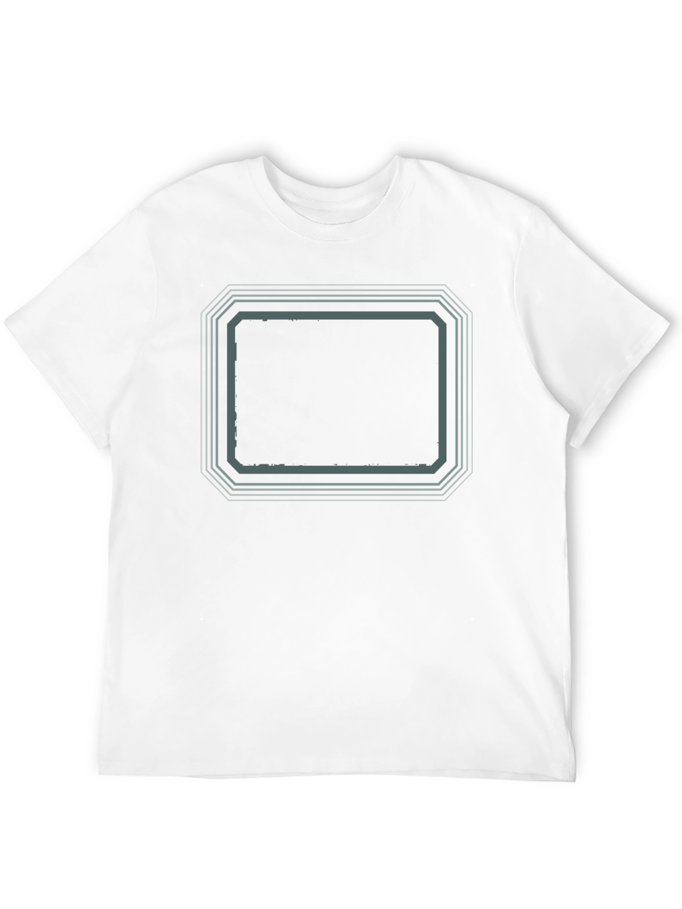 Black Retro Framed Graphic Tee - Black Cotton Blend view 12