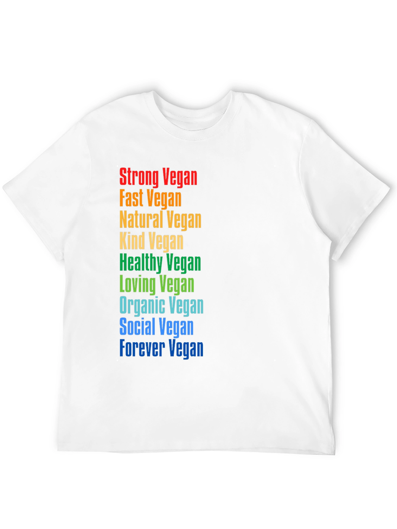 Black Rainbow Vegan Graphic Tee - Black Unisex T-Shirt view 12