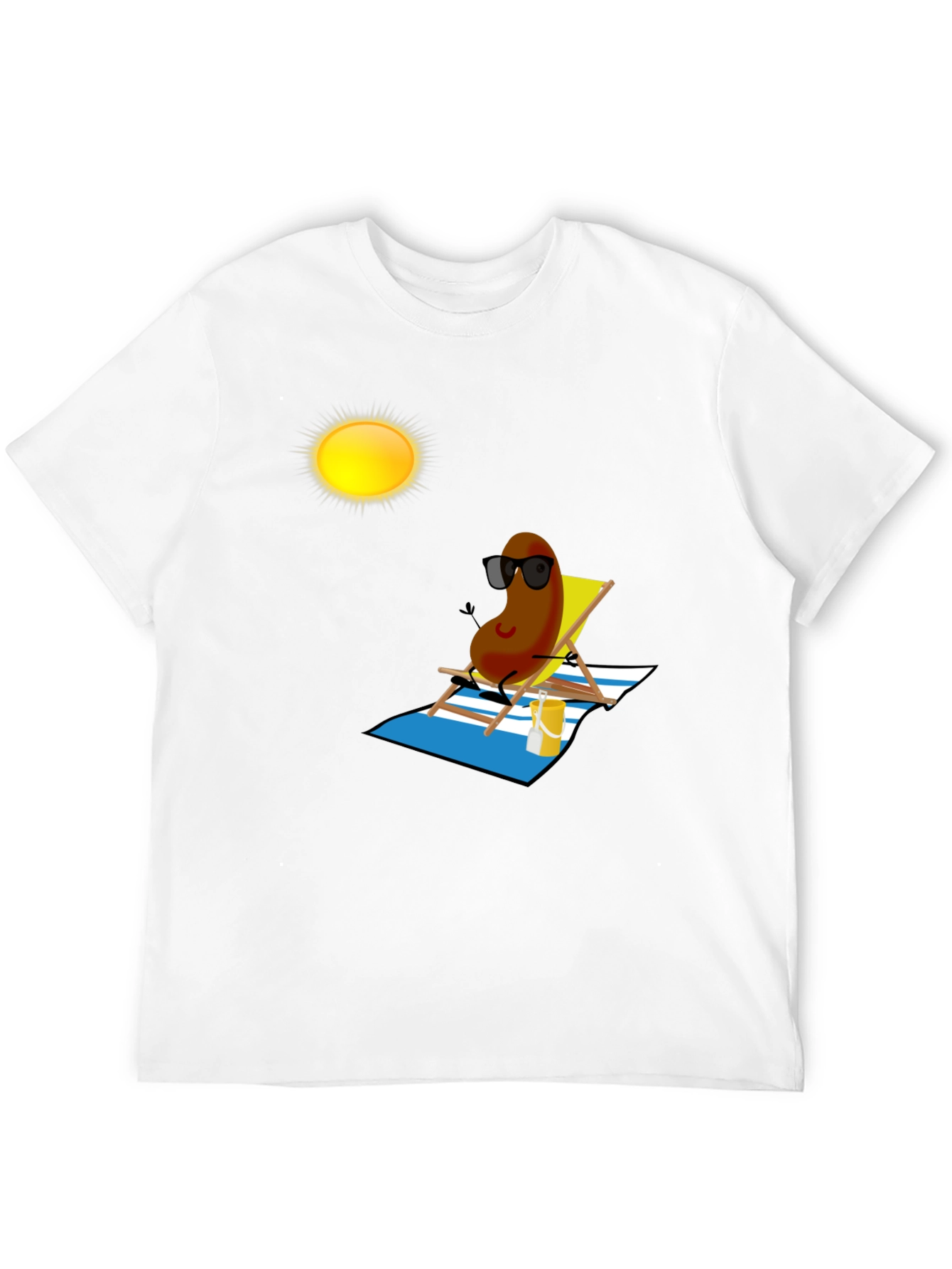 Black Relaxing Bean Graphic T-Shirt view 12