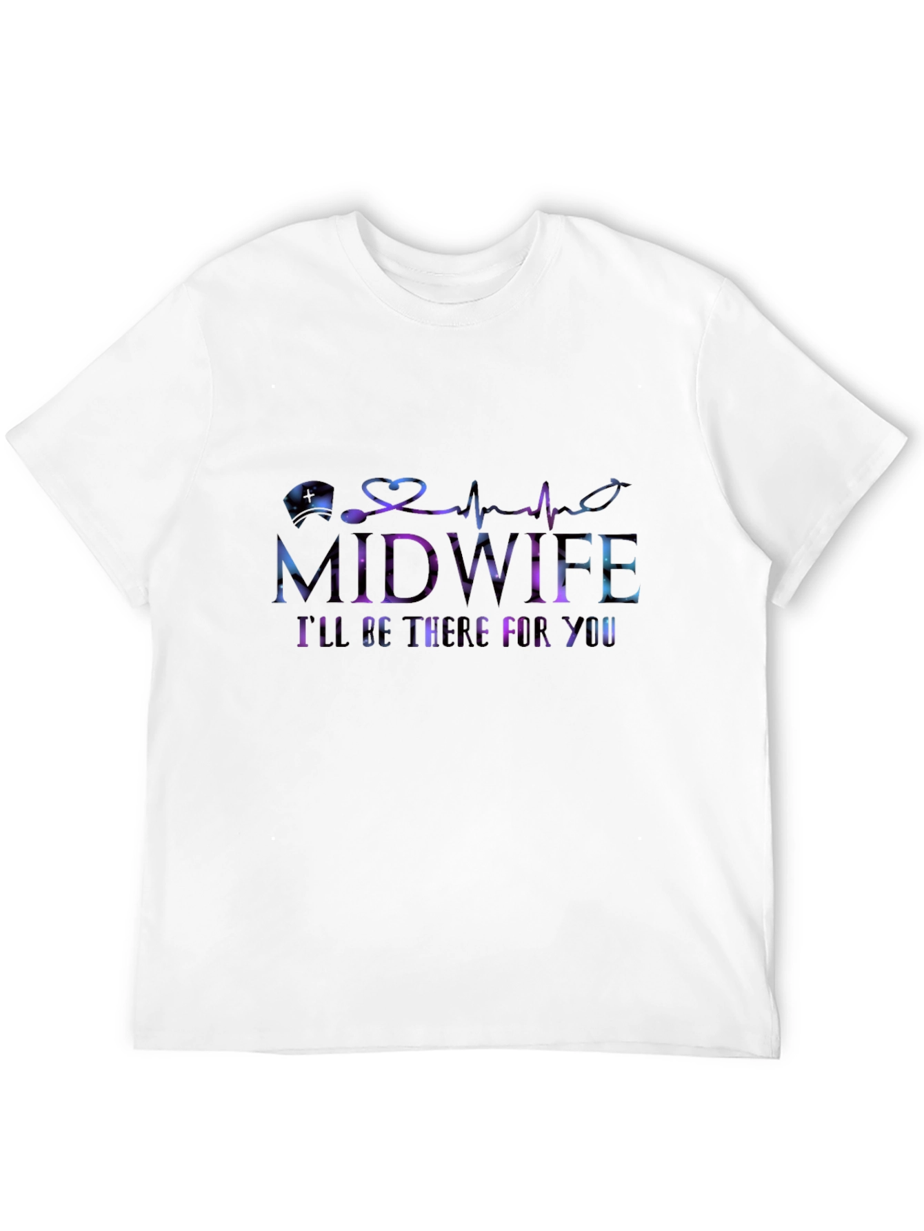 Black Midwife I'll Be There For You T-Shirt view 12