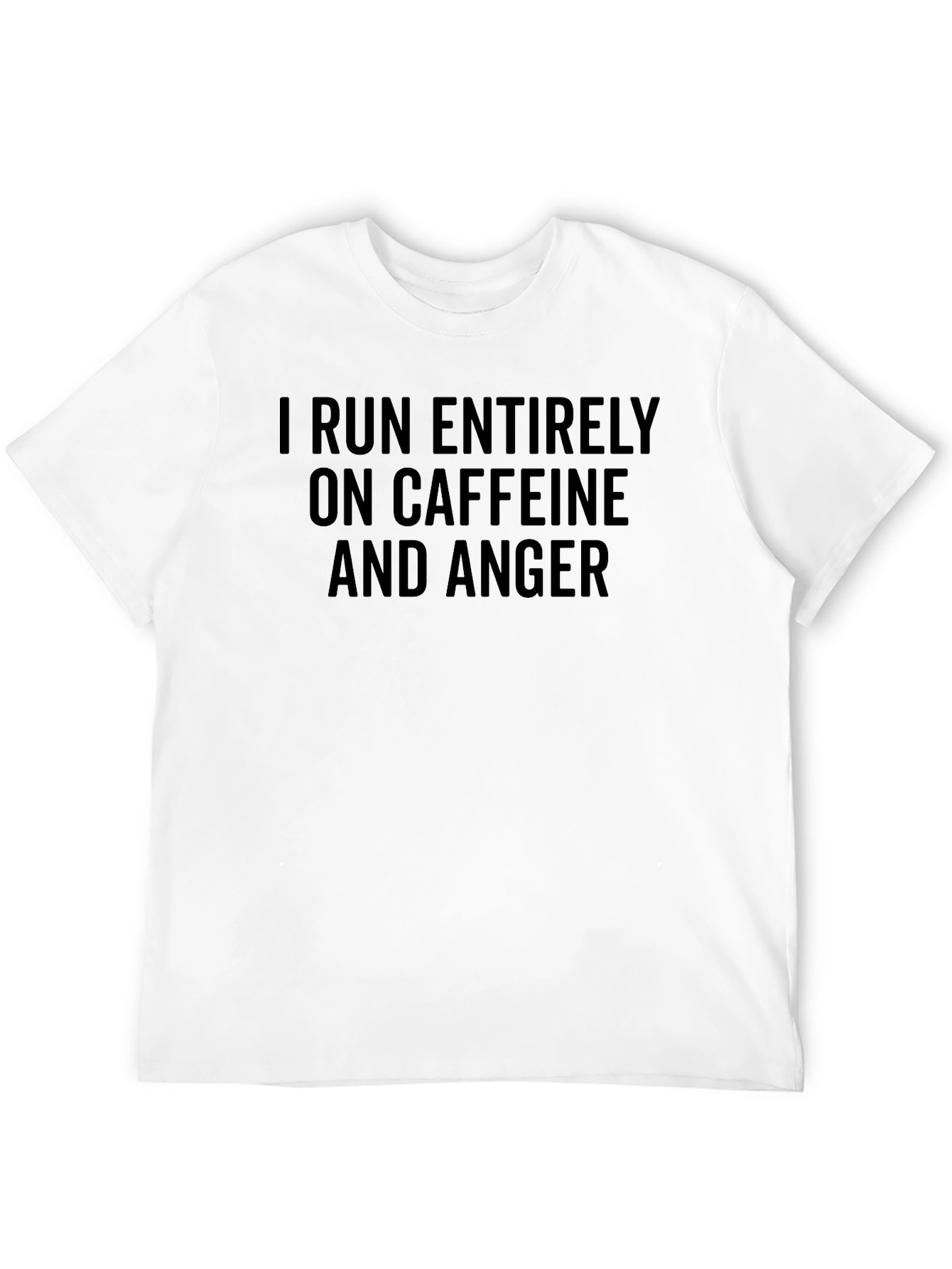 Black Caffeine & Anger T-Shirt - Funny Slogan Tee view 12