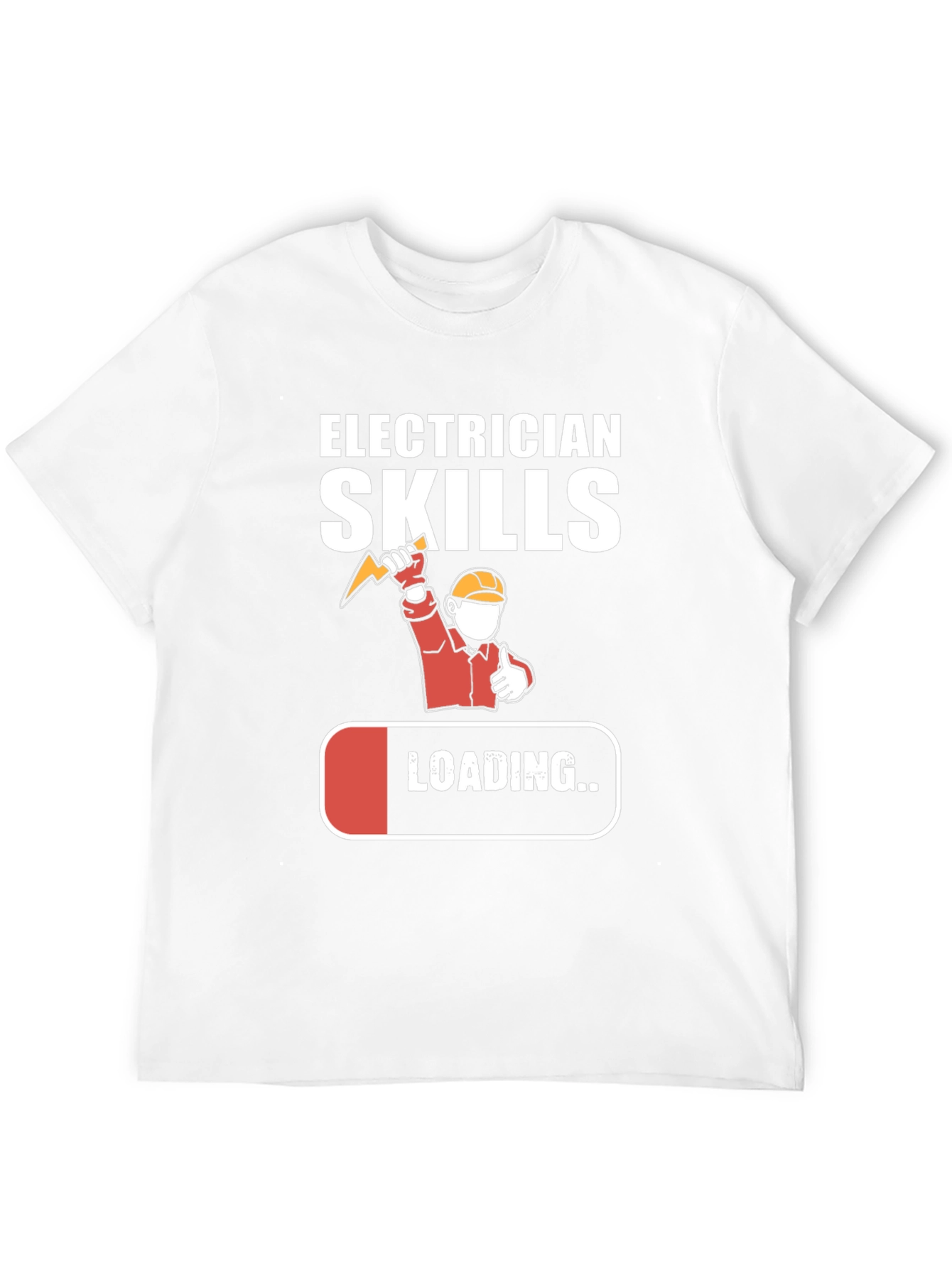 Black Electrician Skills Loading T-Shirt Funny Gift view 12