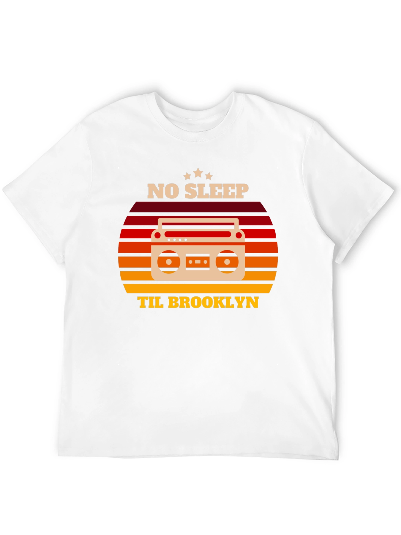Black No Sleep Til Brooklyn Retro Graphic Tee view 12