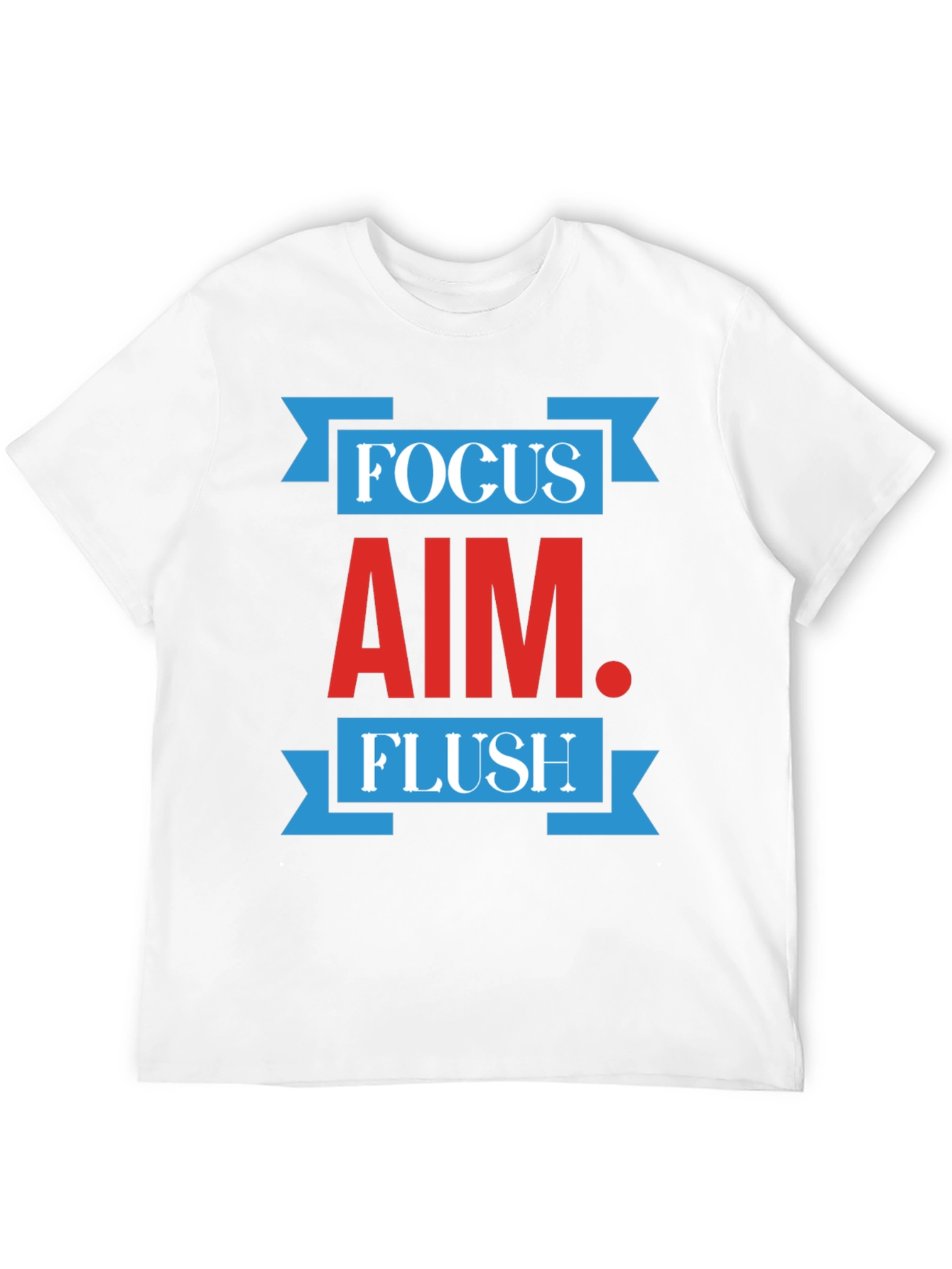Black Focus Aim Flush Graphic Print Crew Neck T-Shirt view 12