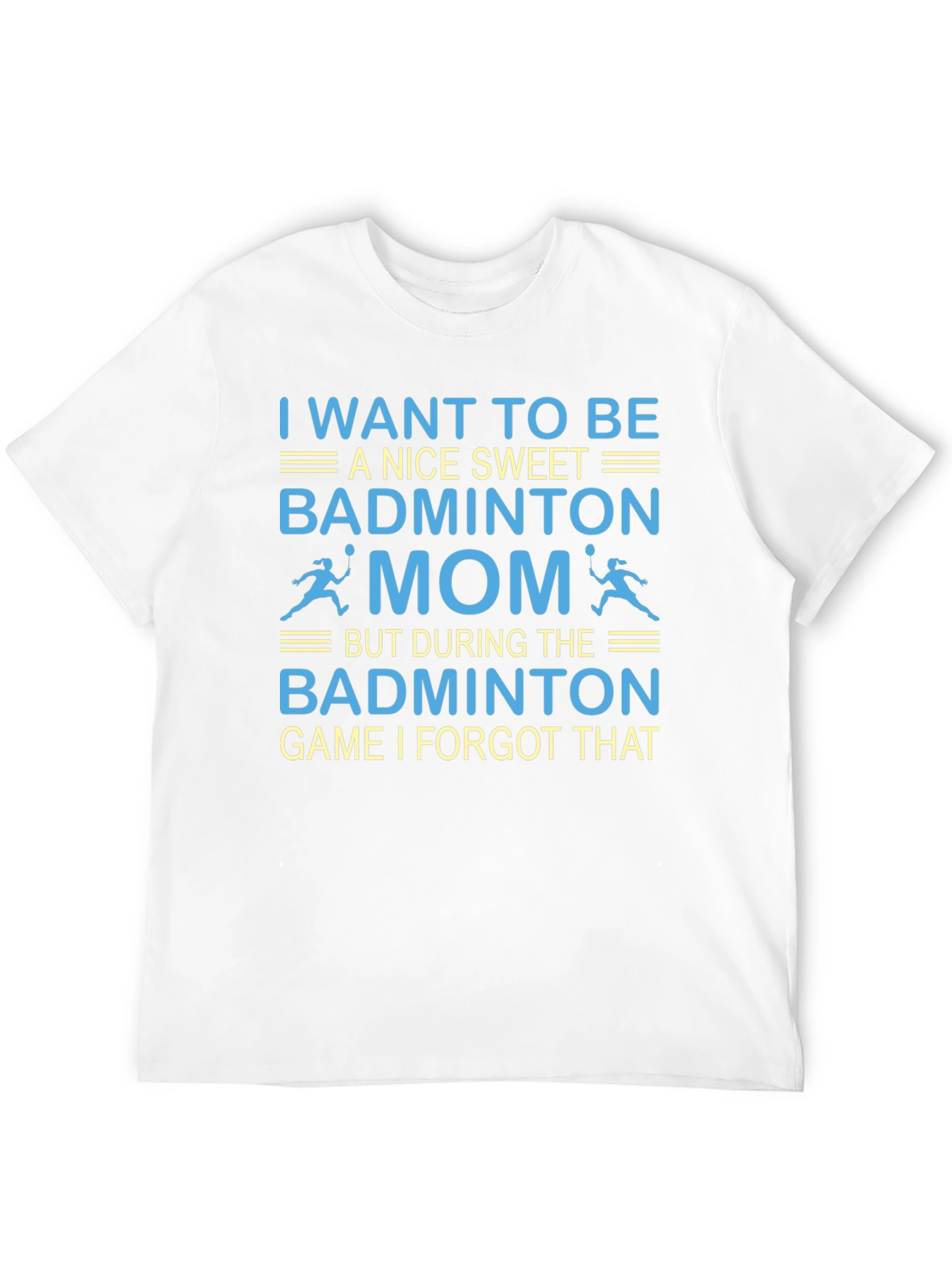 Black Badminton Mom T-Shirt - Funny Game Day Tee view 12