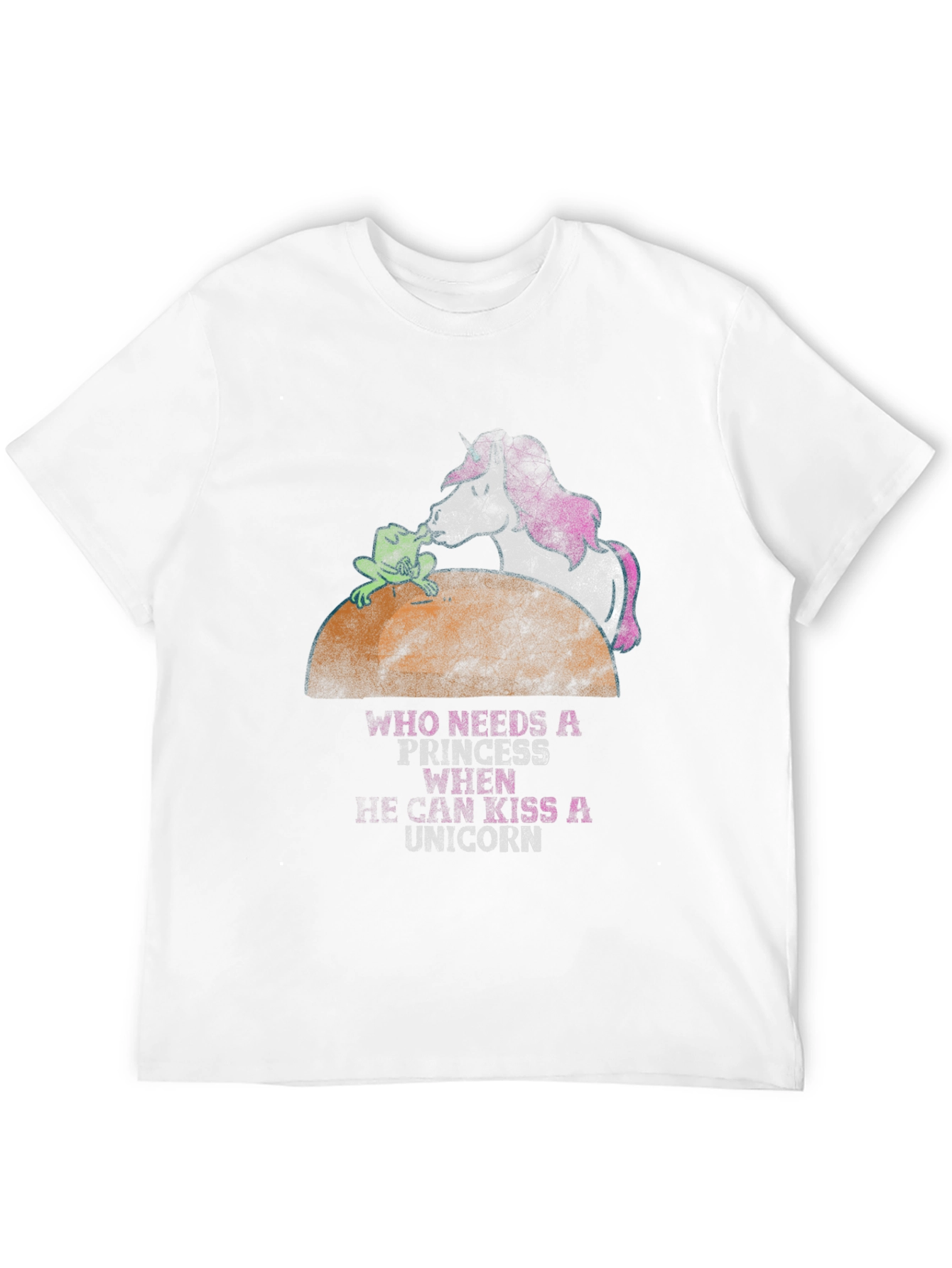 Black Frog Kissing Unicorn Graphic Tee view 12