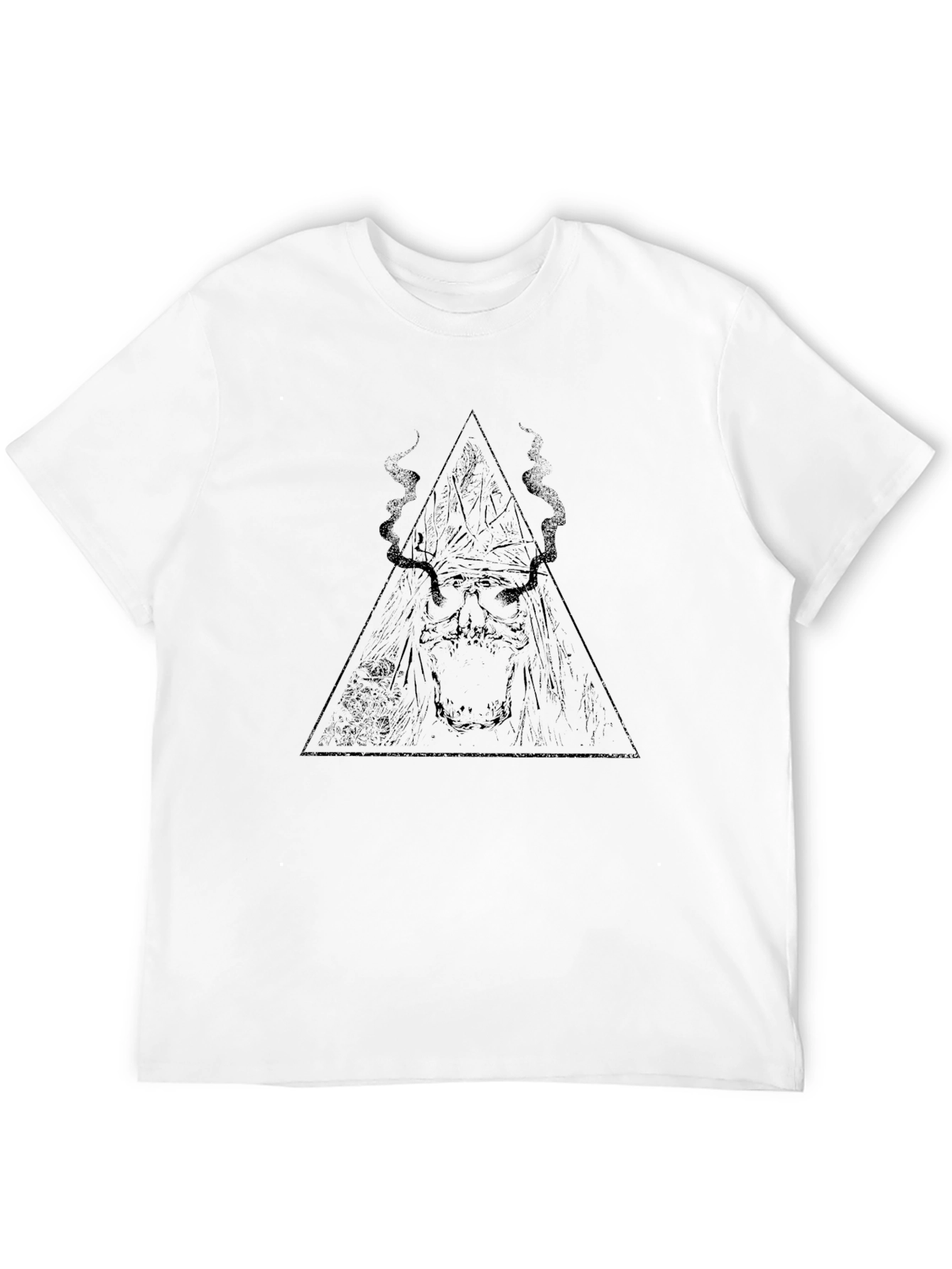 Black Occult Triangle Graphic Tee - Black view 12