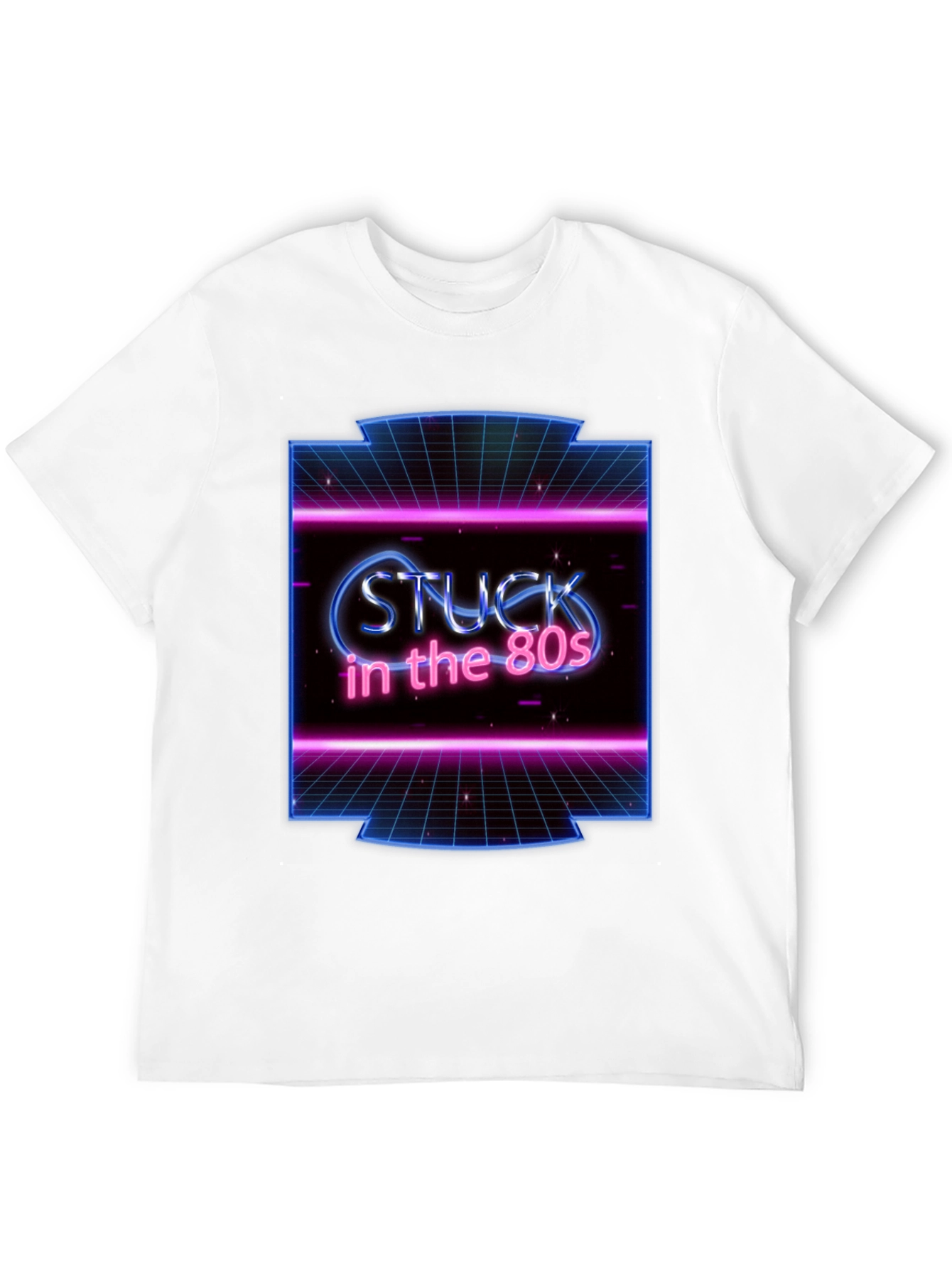 Black Retro 'Stuck in the 80s' Graphic Tee view 12