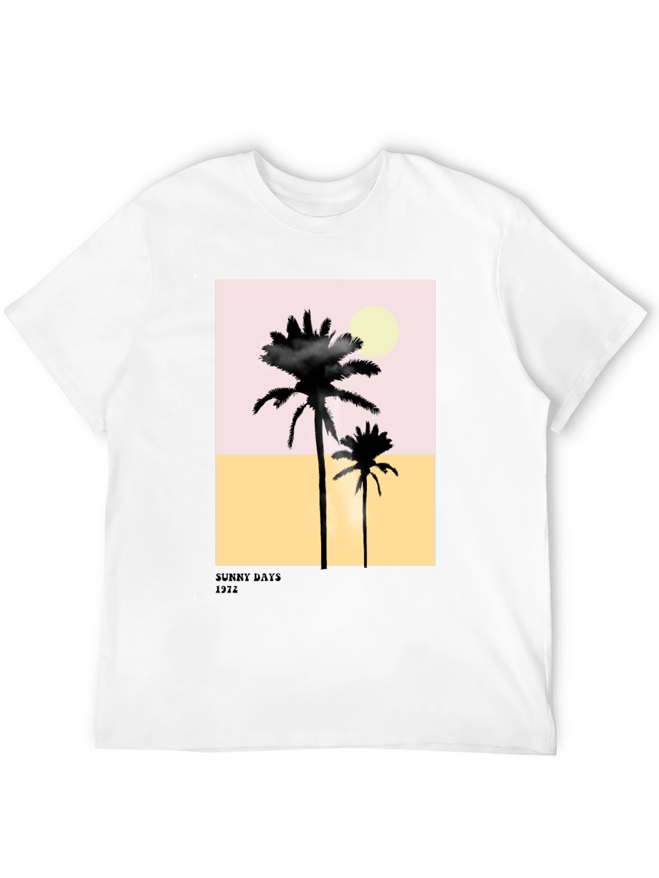 Black Sunny Days Palm Tree Graphic T-Shirt view 12