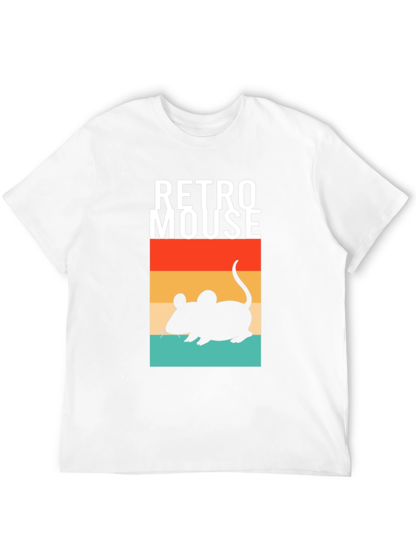 Black Retro Mouse Graphic T-Shirt - Vintage Style Black Tee view 12