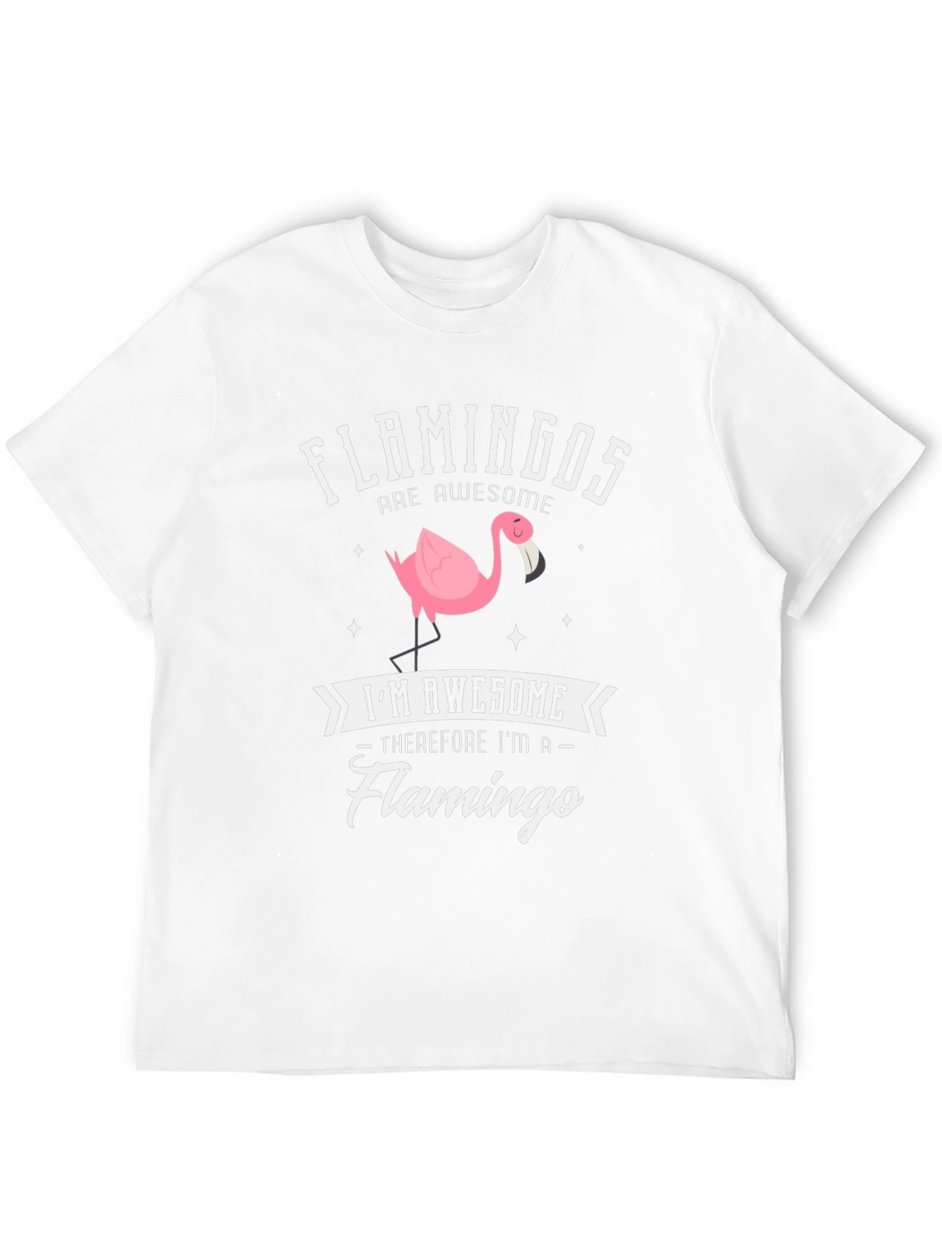 Black Funny Flamingo T-Shirt: Awesome Flamingo Graphic Tee view 12