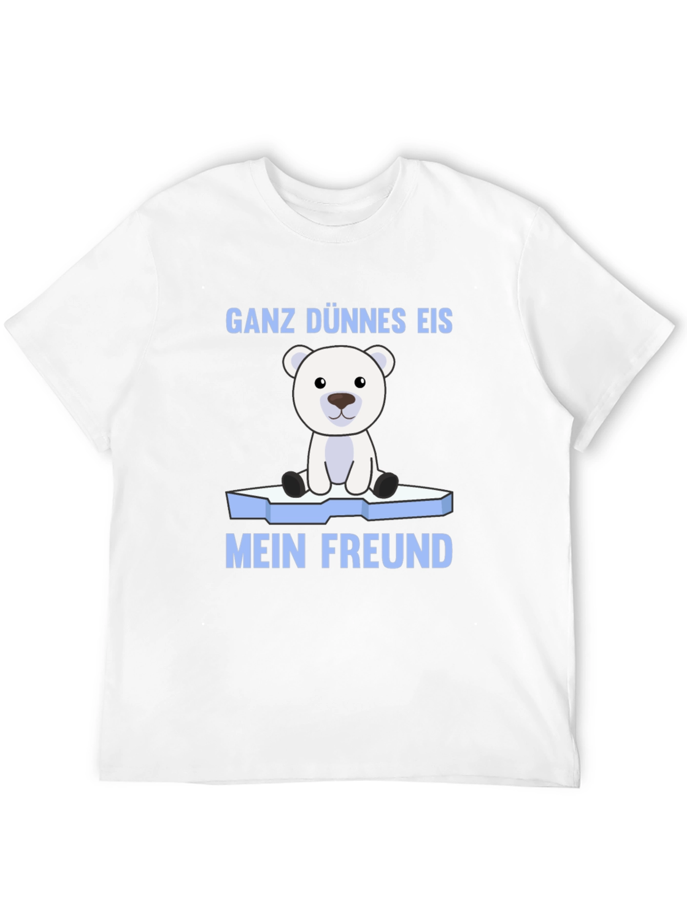 Black Ganz Dünnes Eis Mein Freund Polar Bear T-Shirt view 12
