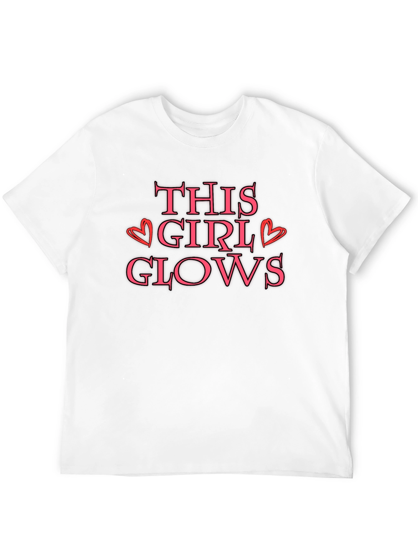 Black This Girl Glows Graphic T-Shirt view 12