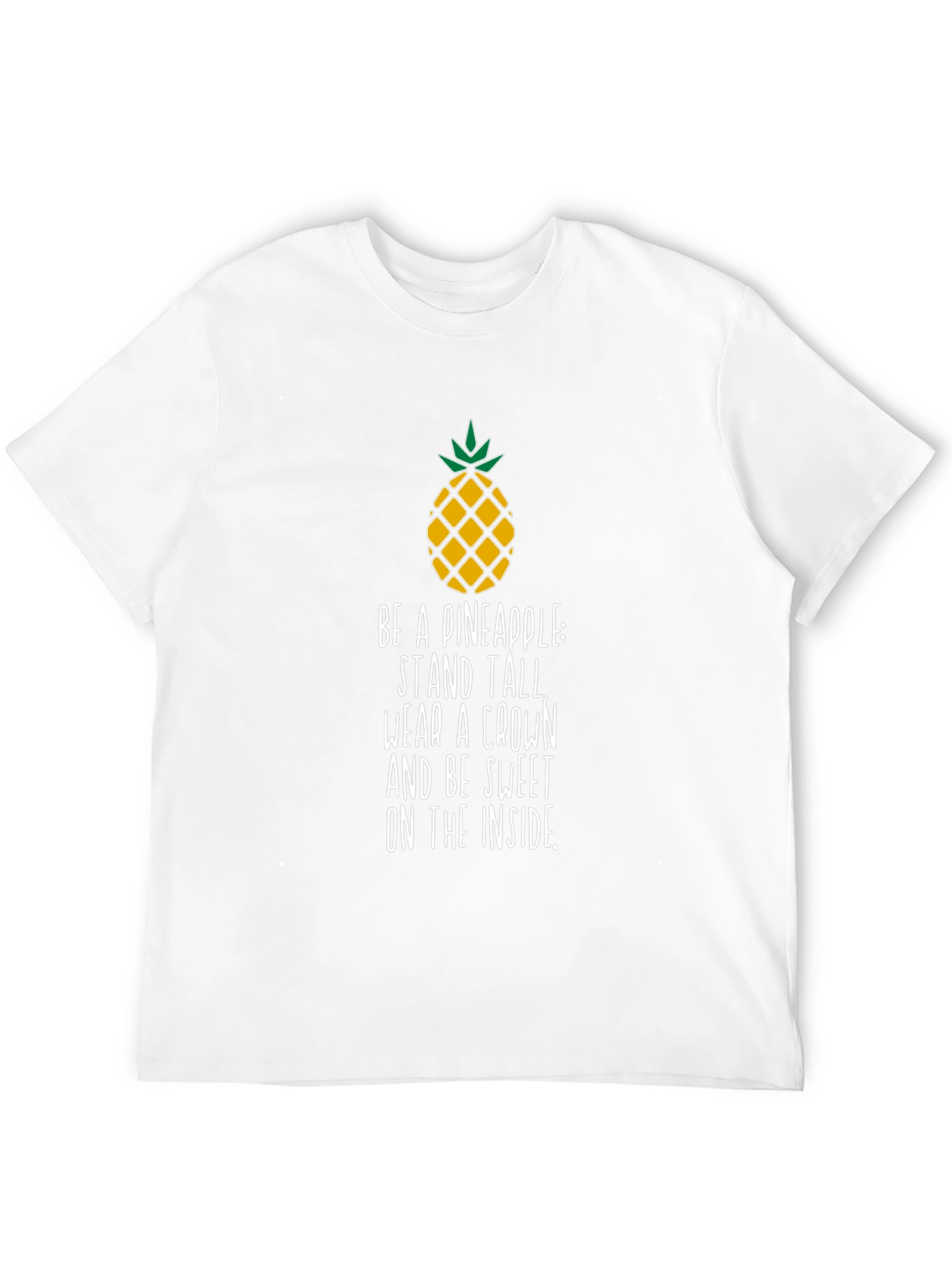 Black Pineapple Inspirational Quote Men's T-Shirt view 12
