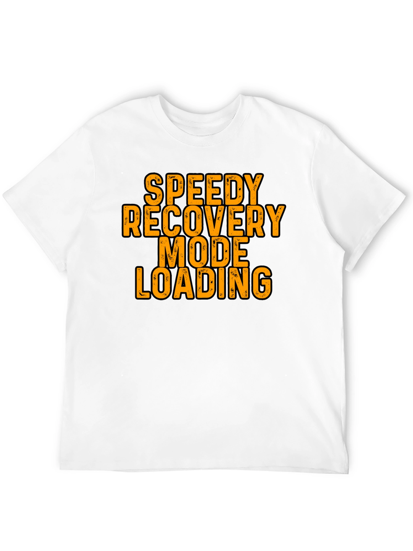 Black Speedy Recovery Mode Loading Graphic Tee view 12