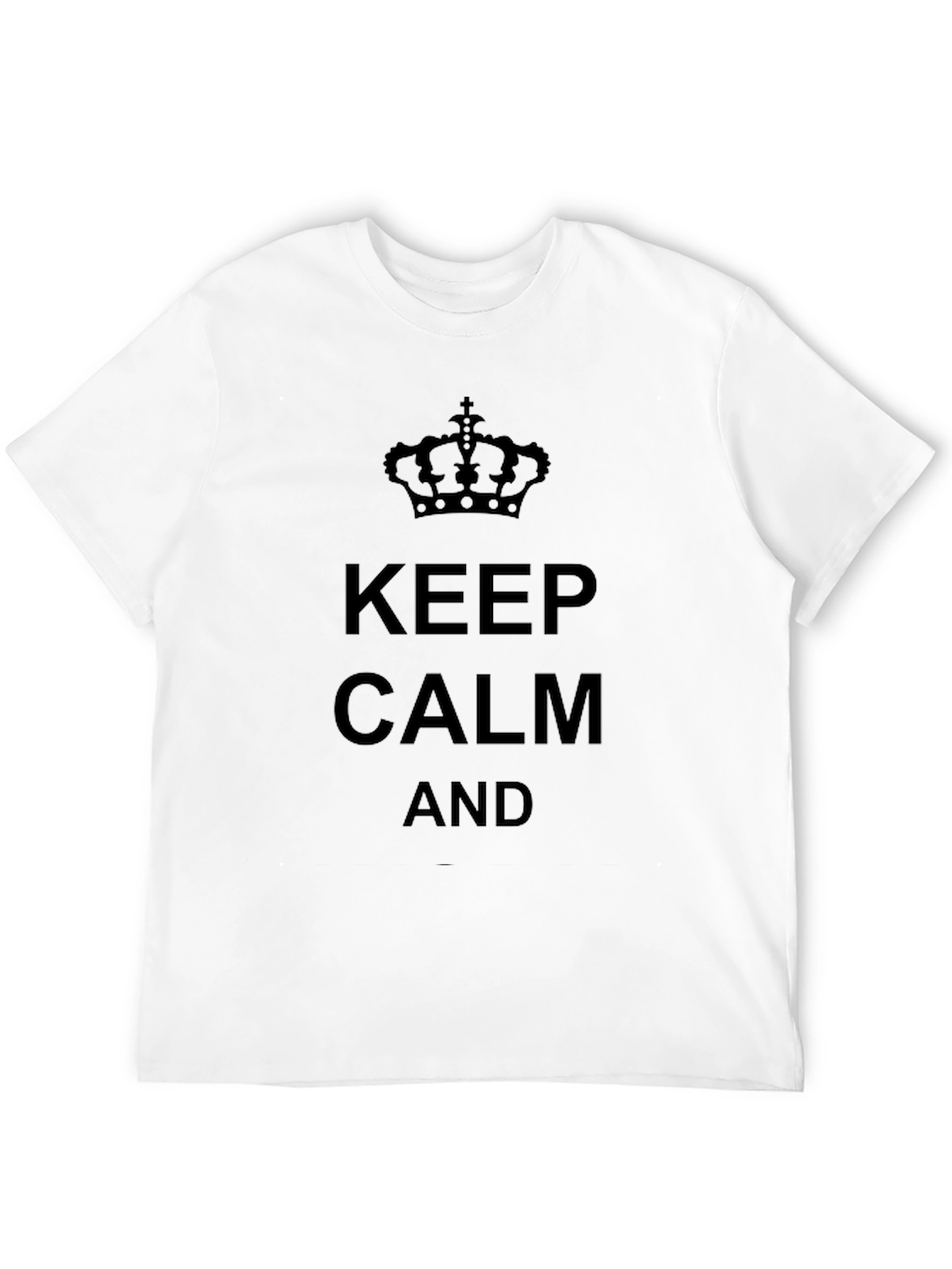 Black Keep Calm T-Shirt - Black view 12