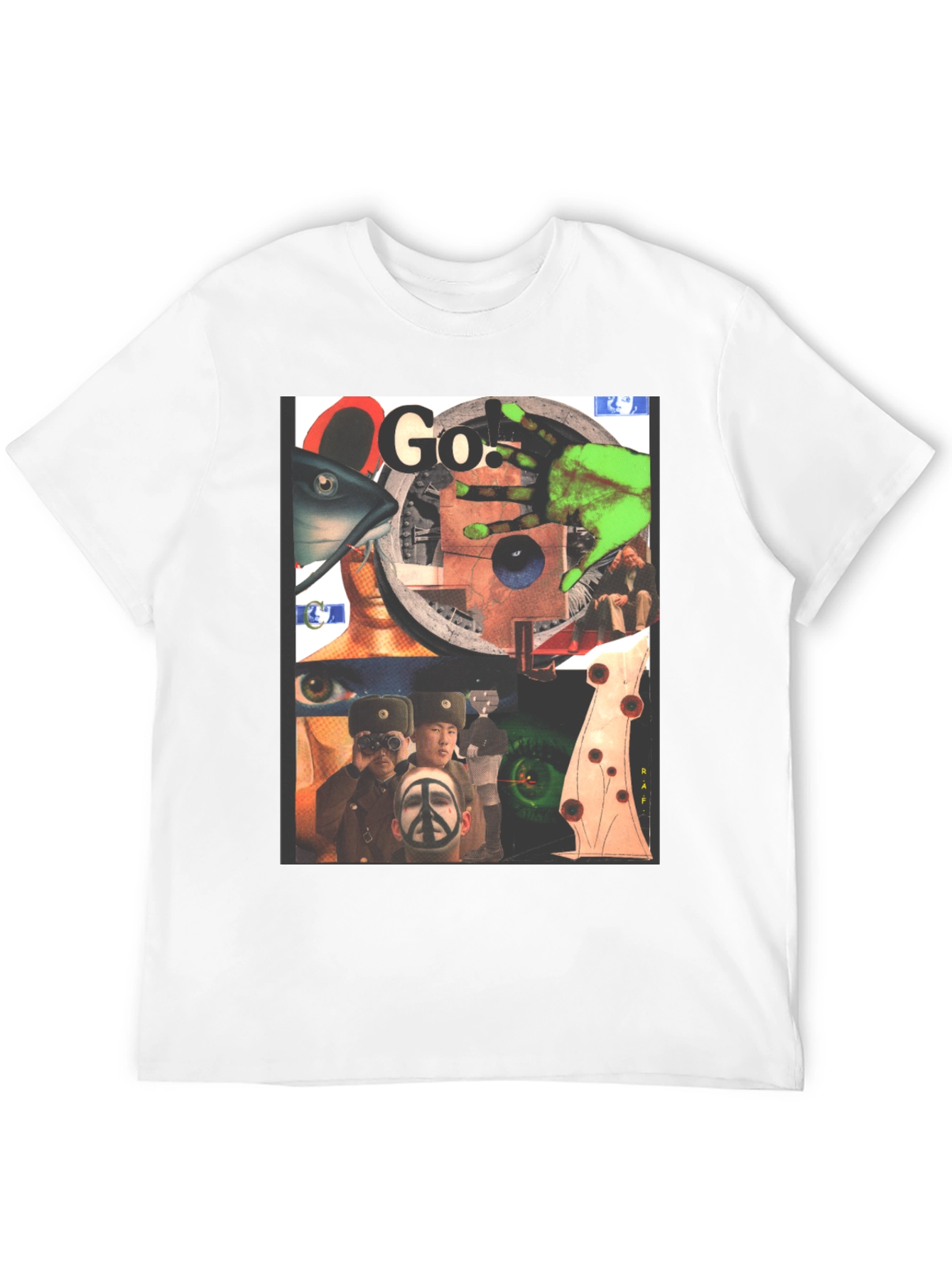 Black Graphic Print Black T-Shirt view 12