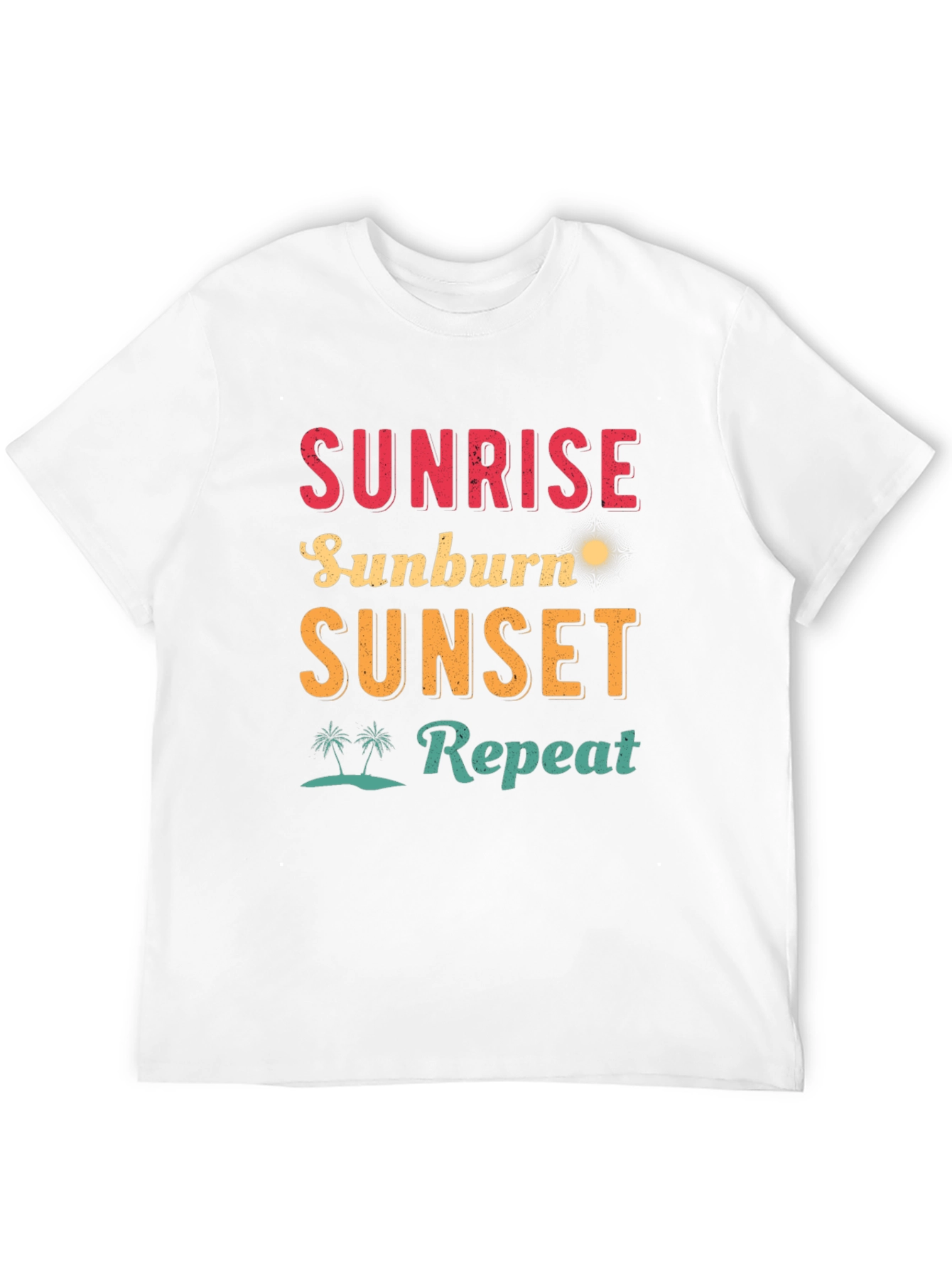 Black Sunrise Sunburn Sunset Repeat Graphic Tee view 12