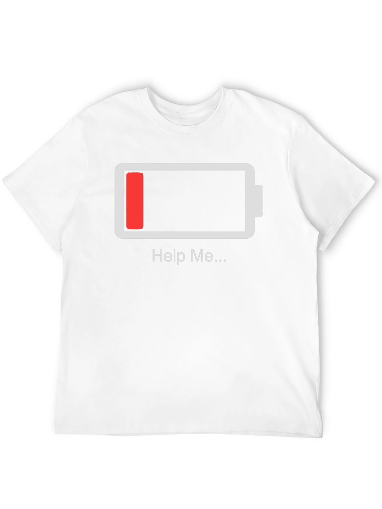Black Low Battery Graphic T-Shirt - Help Me! view 12
