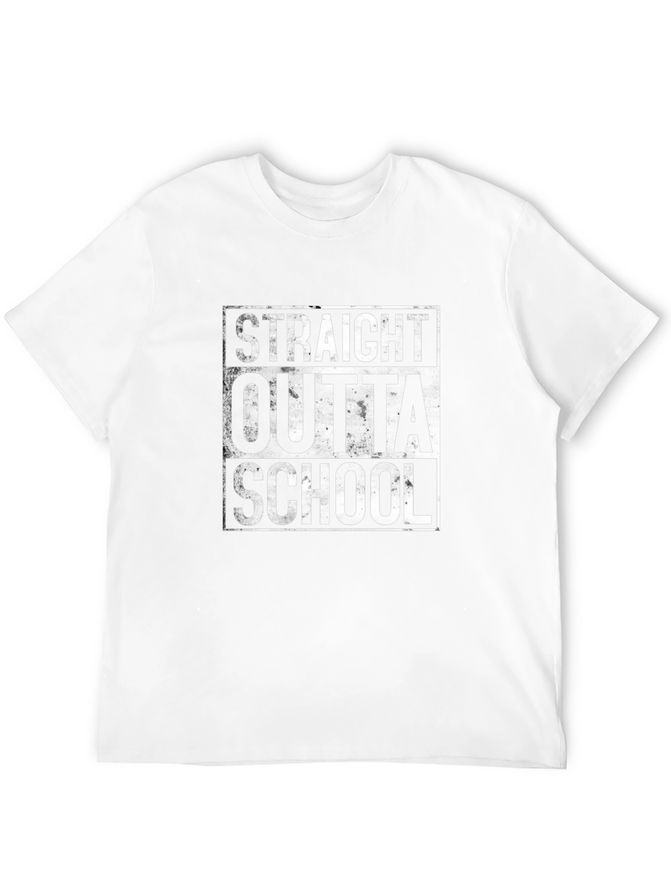 Black Straight Outta School T-Shirt - Graduation Gift view 12