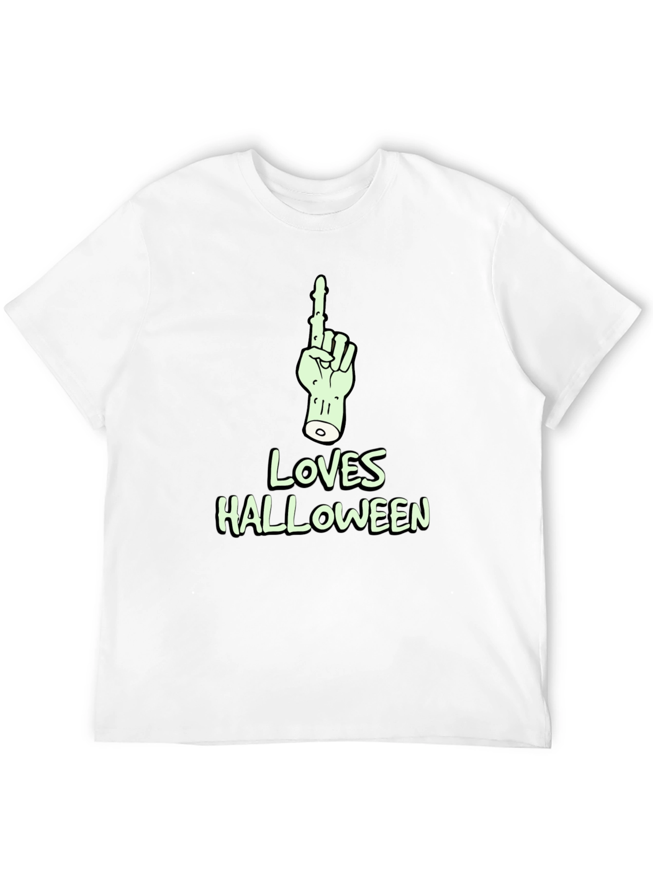 Halloween Zombie Hand T-Shirt - "Loves Halloween" - 12
