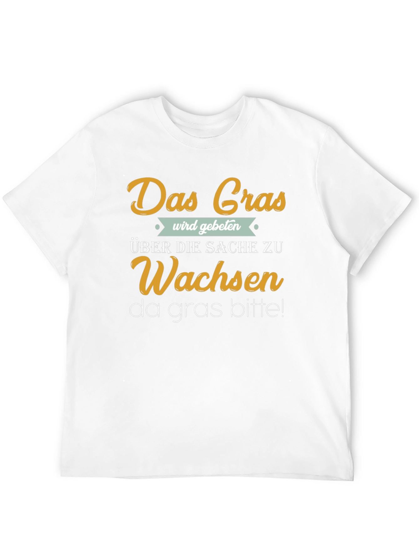 Black Das Gras German Slogan T-Shirt view 12