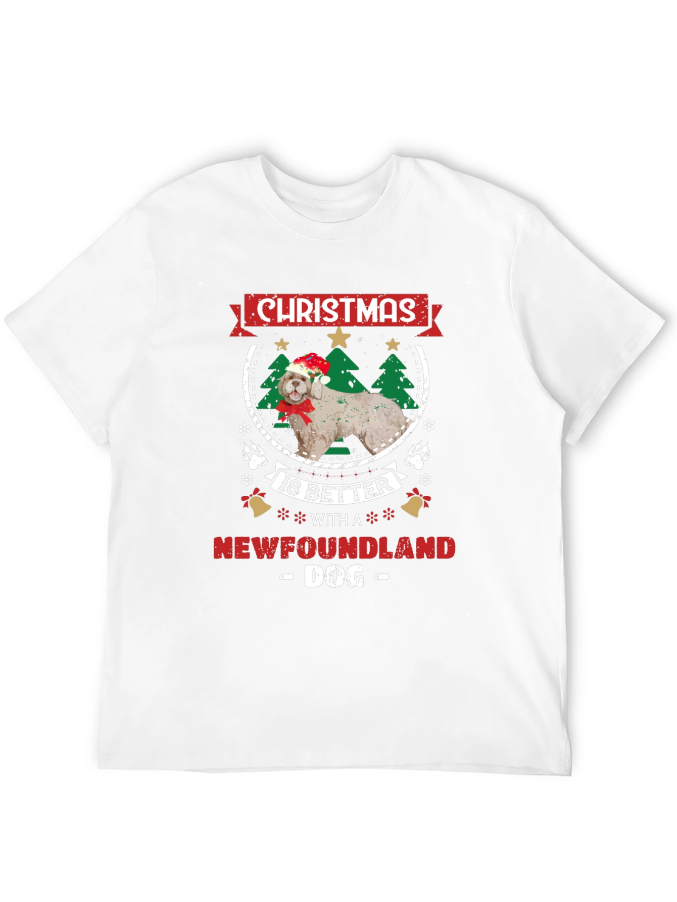 Christmas Newfoundland Dog T-Shirt - 12