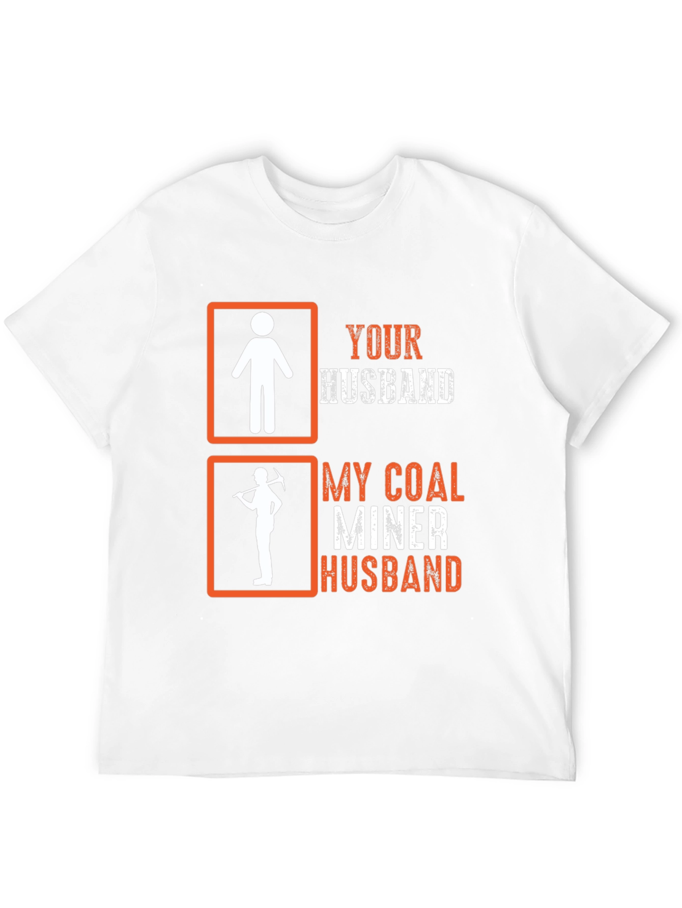 Black Coal Miner Husband Graphic T-Shirt view 12