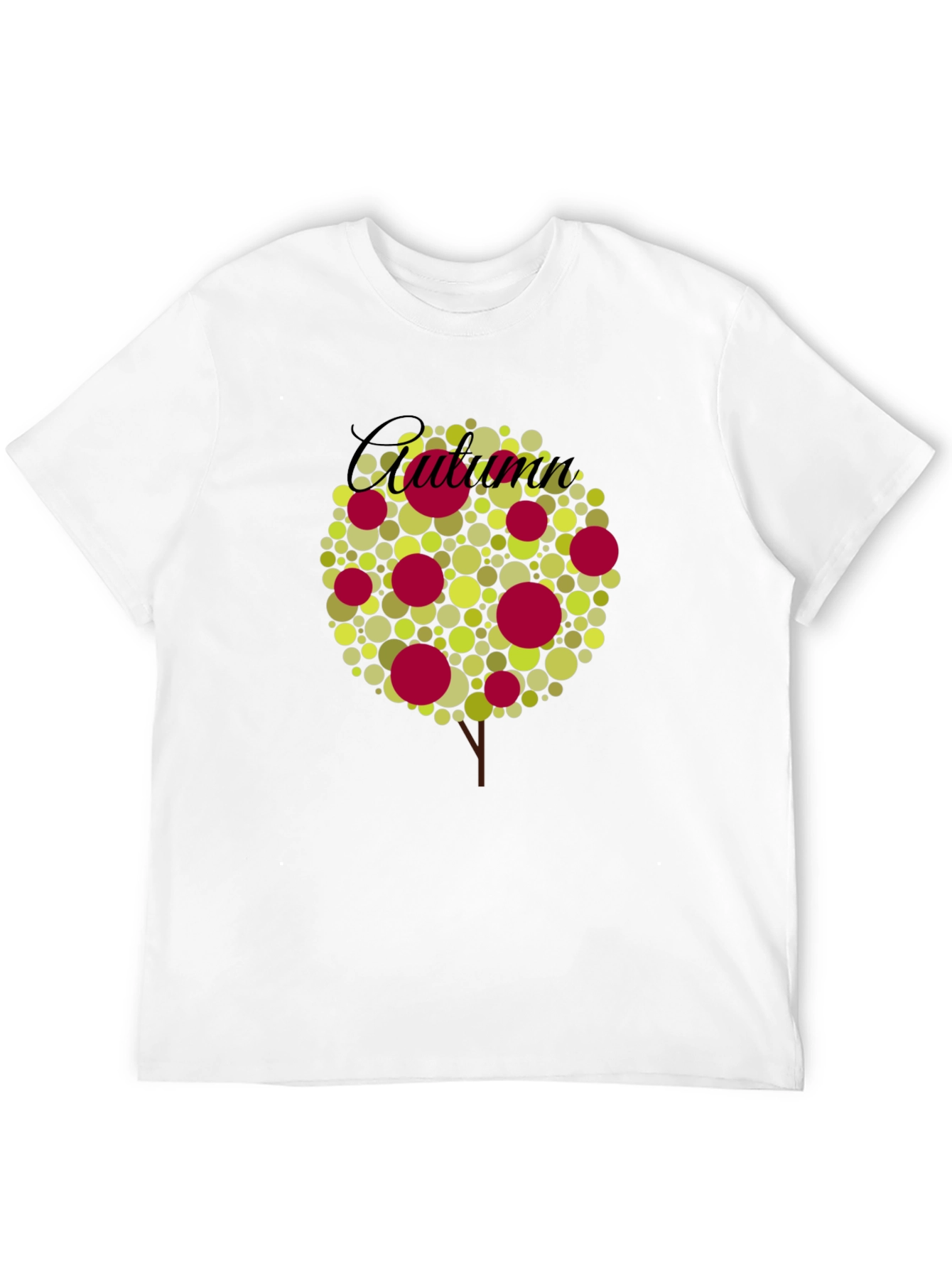 Black Autumn Tree Graphic Tee - Black Cotton Blend view 12