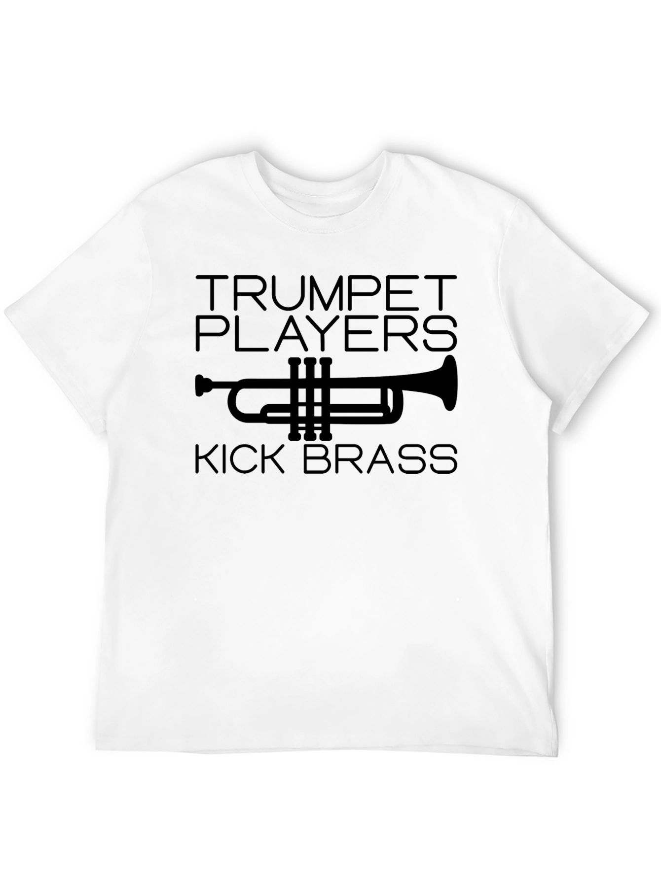 Black Trumpet Players Kick Brass Graphic Tee view 12