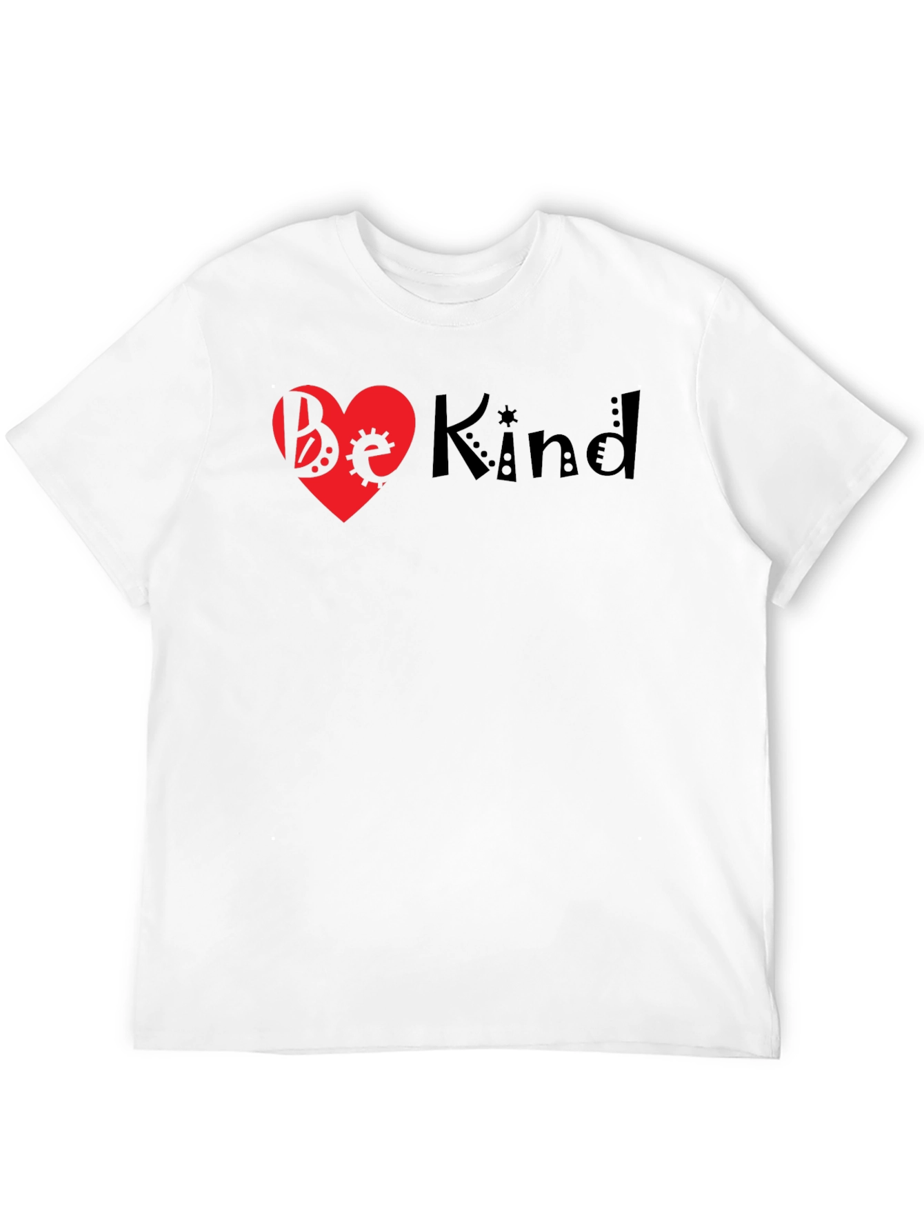 Black Be Kind Heart Graphic Tee - Black view 12