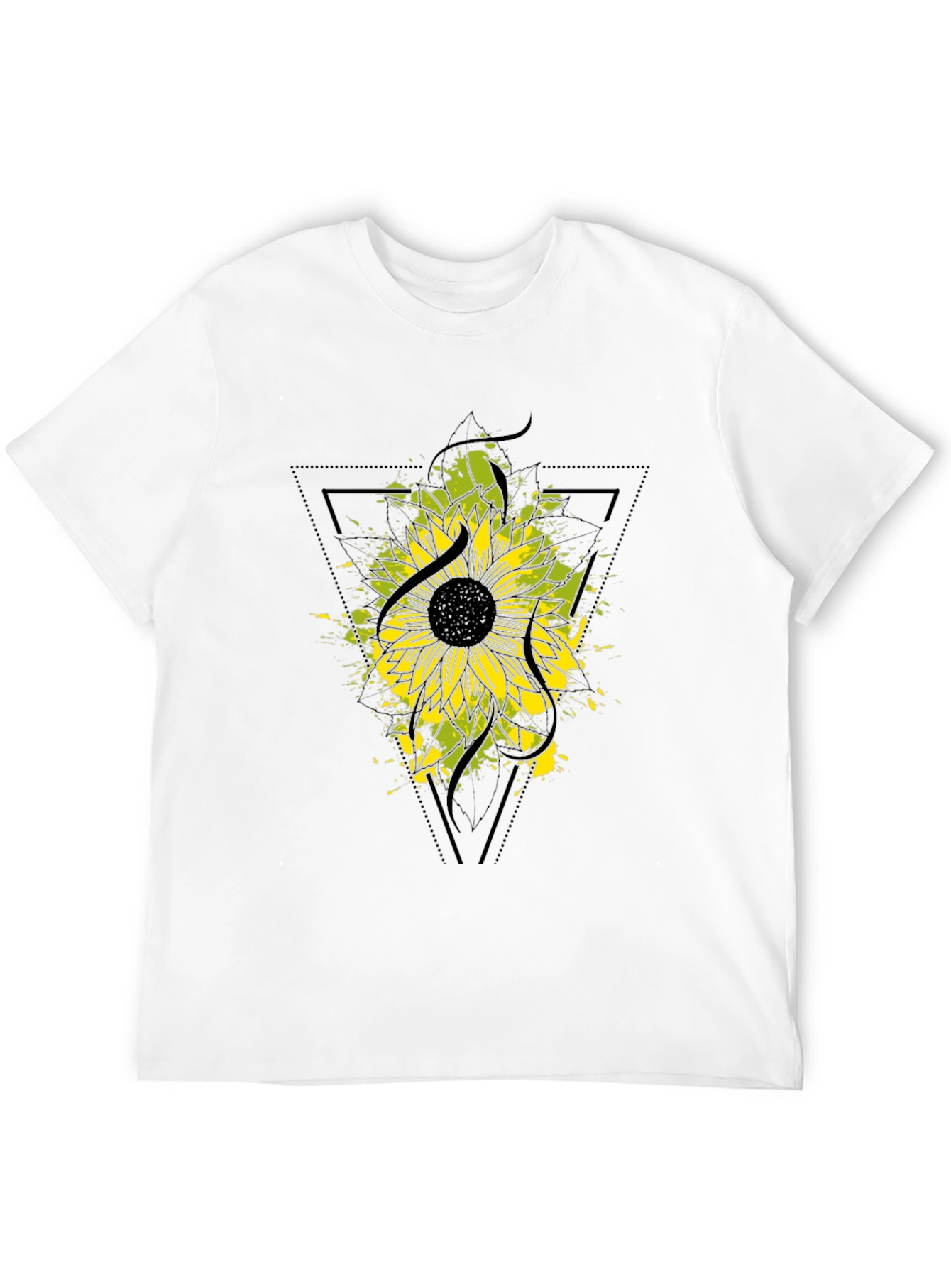 Black Sunflower Graphic Black T-Shirt view 12
