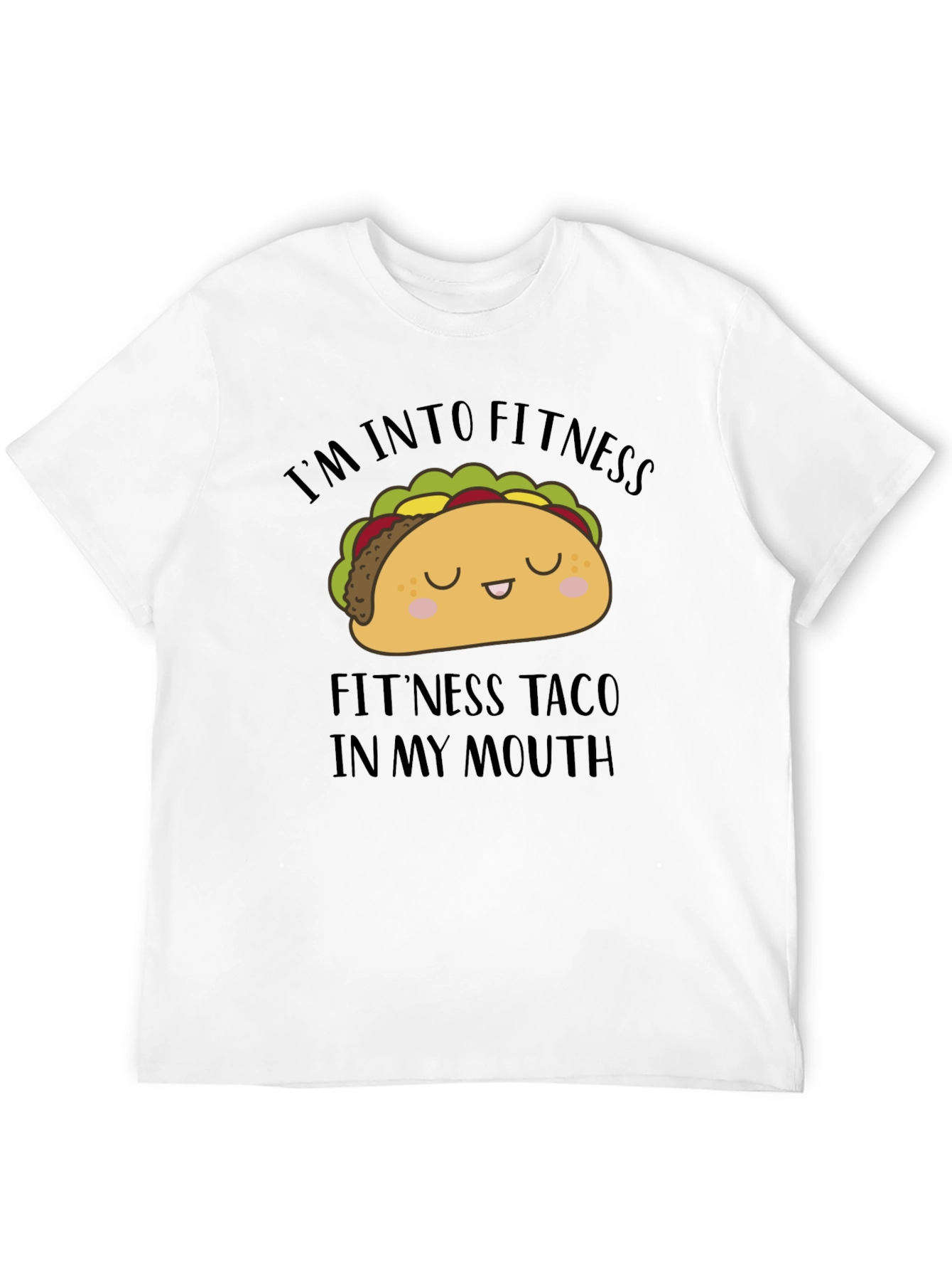 Black I'm Into Fitness Taco Graphic Tee view 12