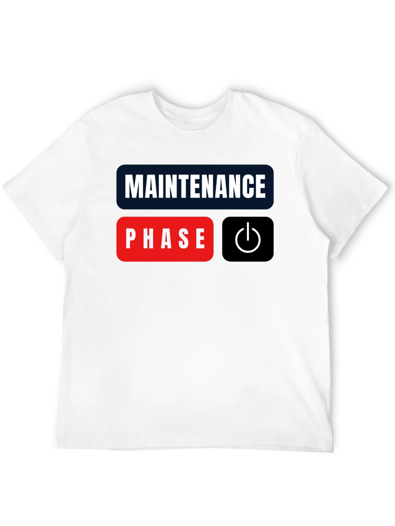 Black Maintenance Phase Mode On Black T-Shirt view 12