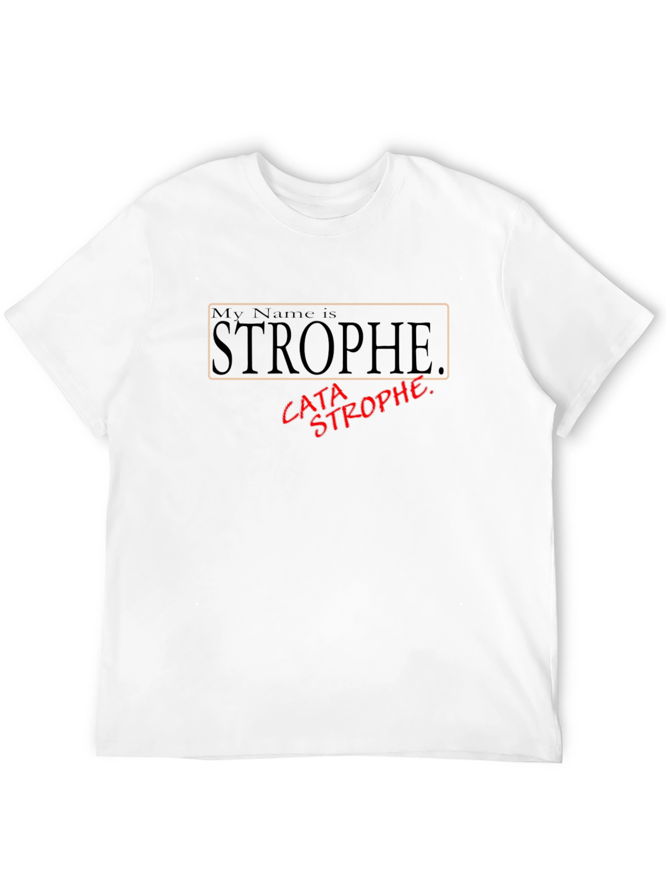Black Strophe Catastrophe Graphic T-Shirt view 12