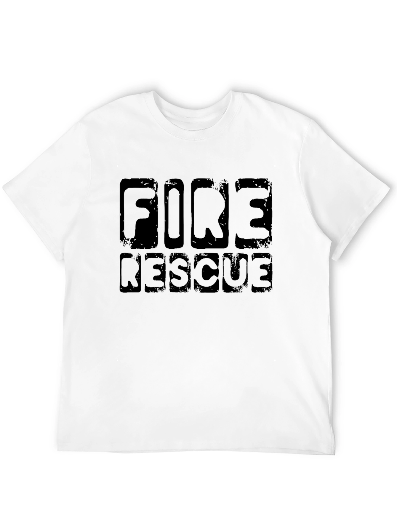 Black Fire Rescue Graphic T-Shirt view 12