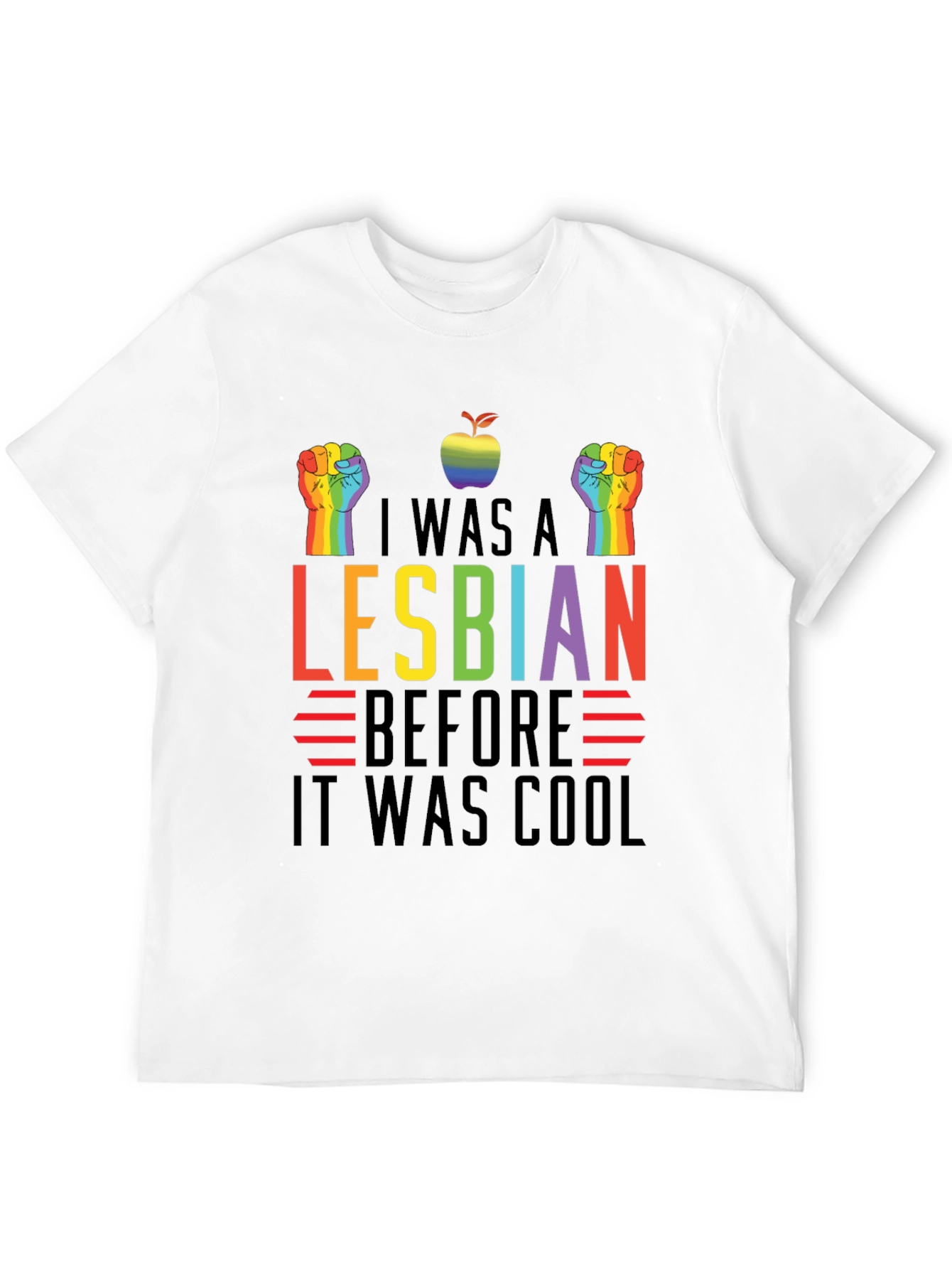Black I Was A Lesbian Before It Was Cool T-Shirt LGBTQ view 12