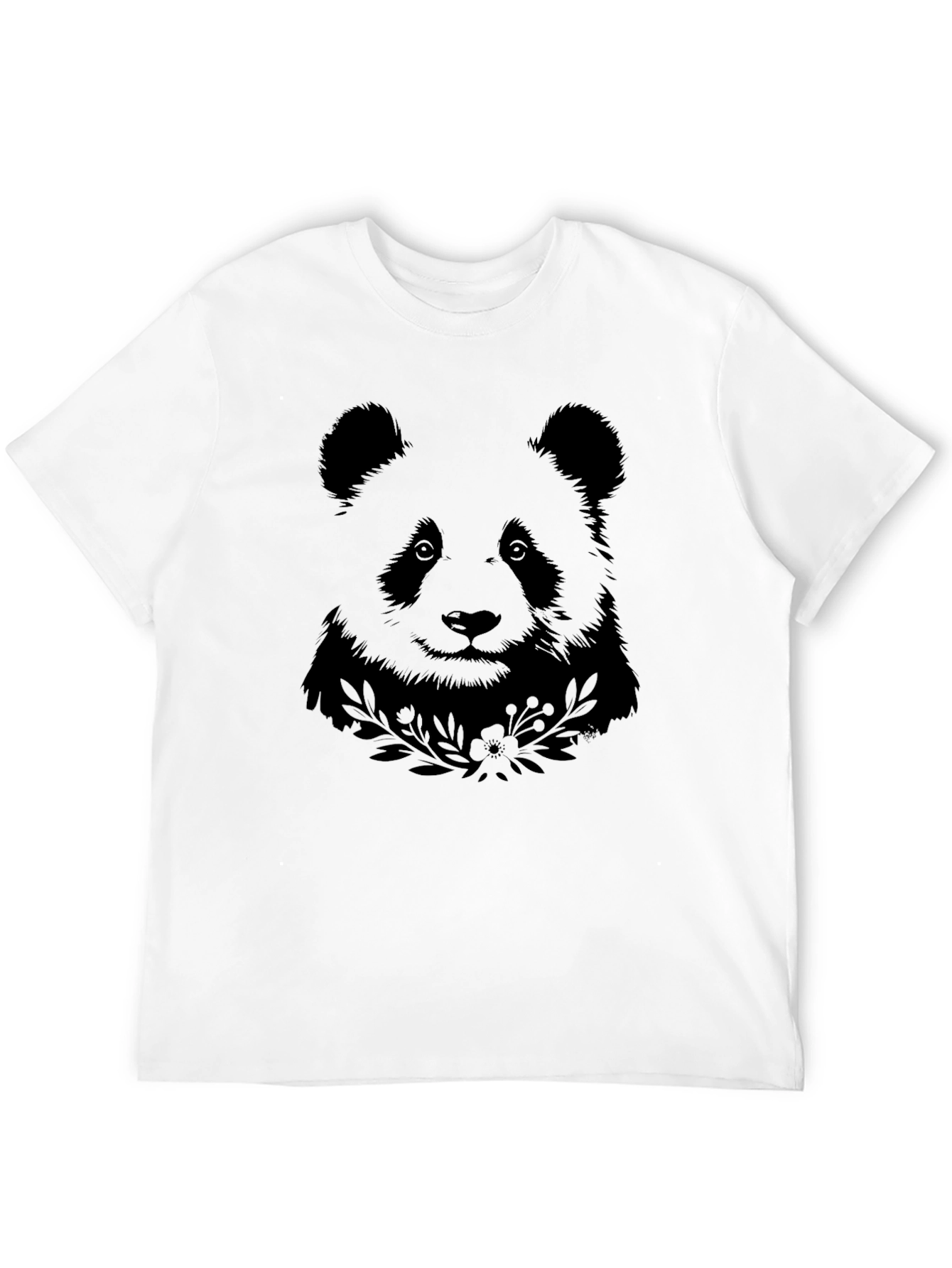 Black Panda Graphic Black Tee view 12