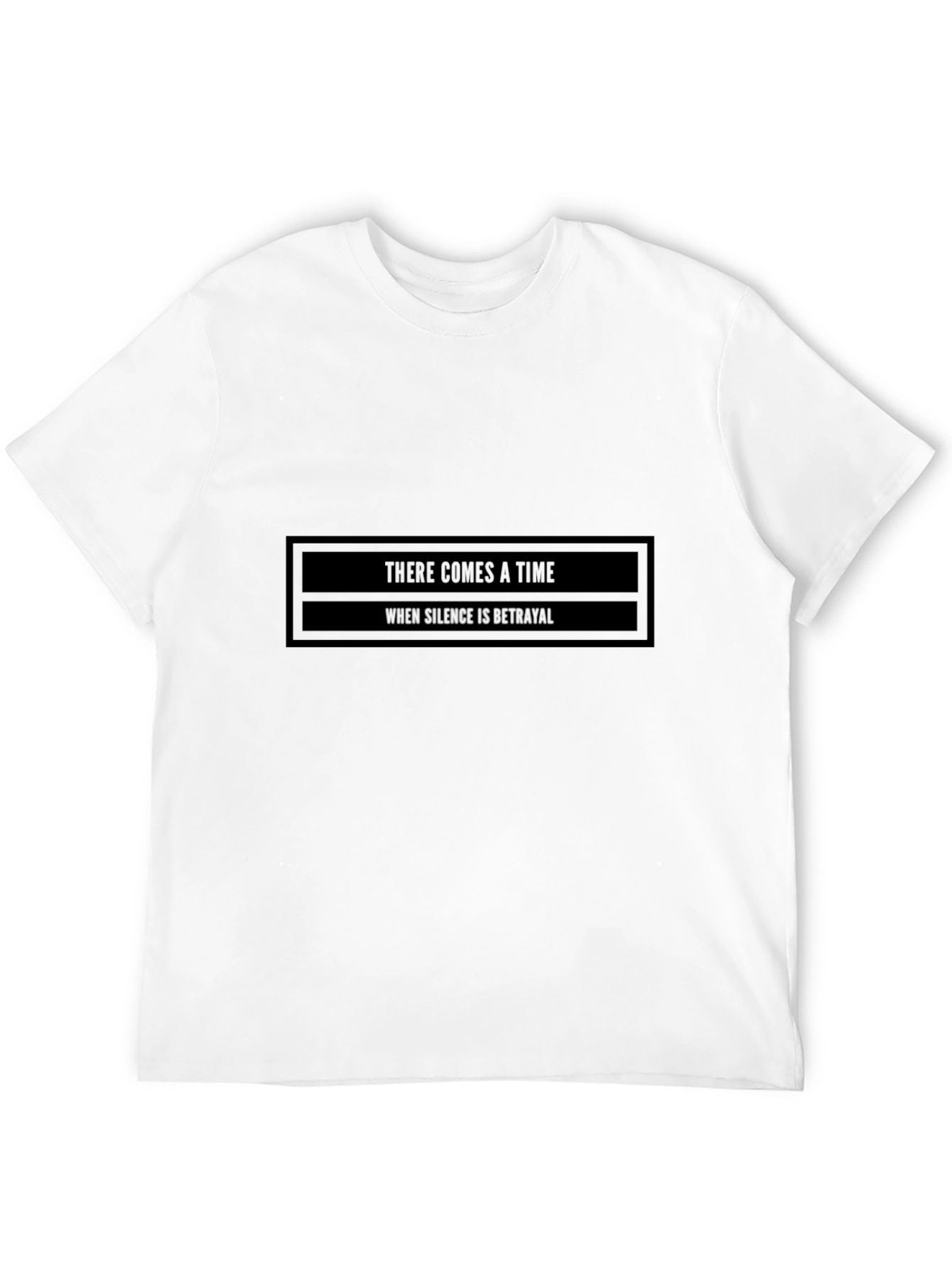Black There Comes a Time Graphic Tee - Unisex Black T-Shirt view 12