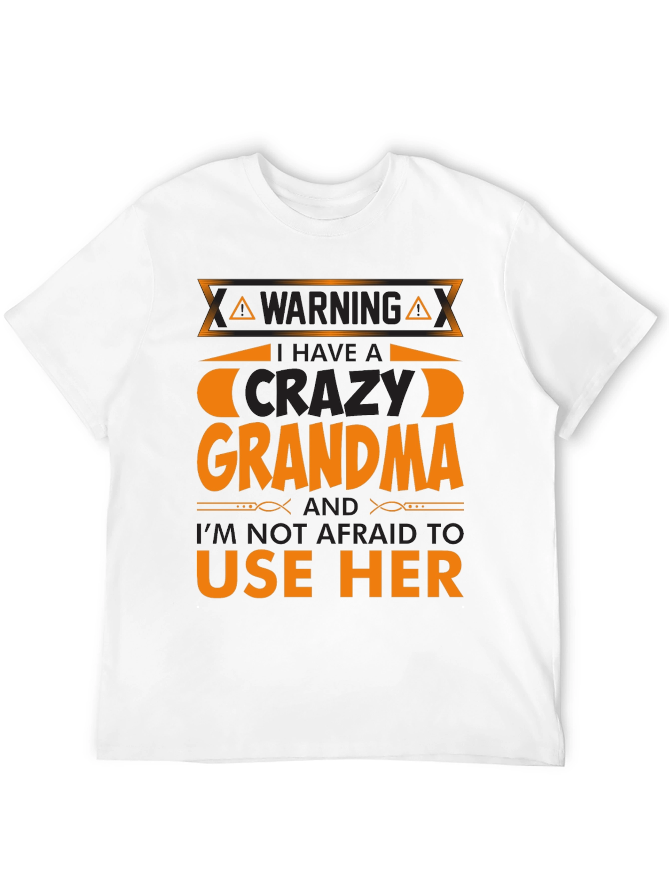 Black Crazy Grandma T-Shirt view 12