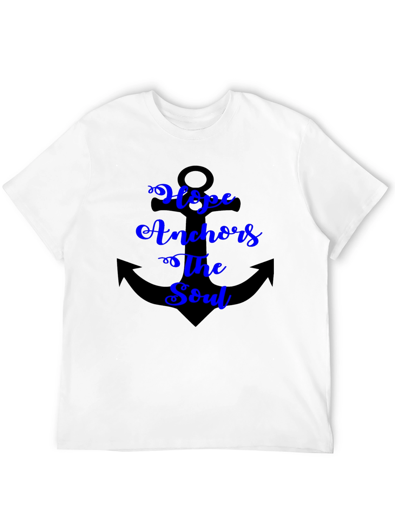 Black Hope Anchors the Soul Graphic T-Shirt view 12