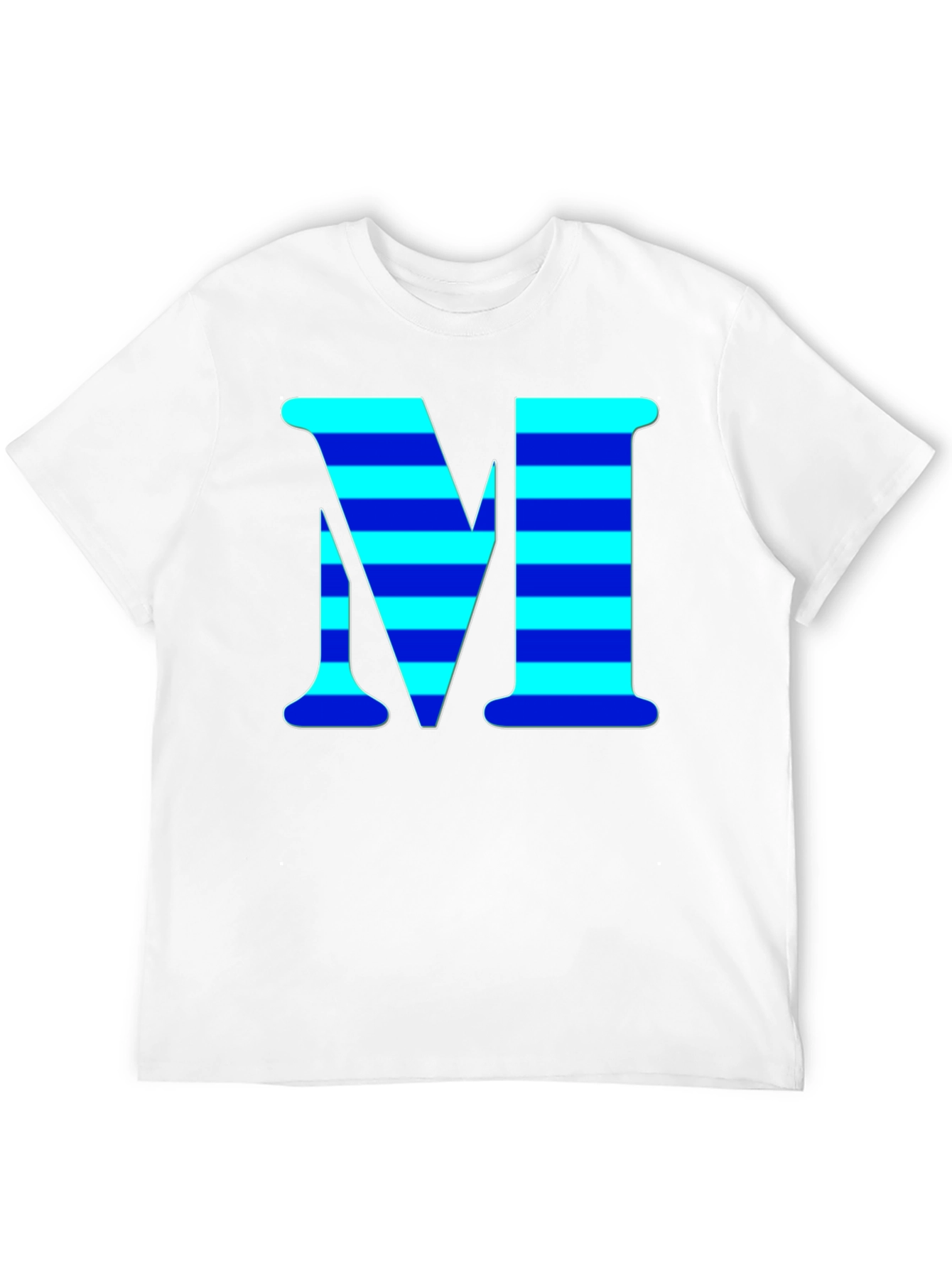 Black Striped "M" Graphic Tee - Cool Casual Style view 12