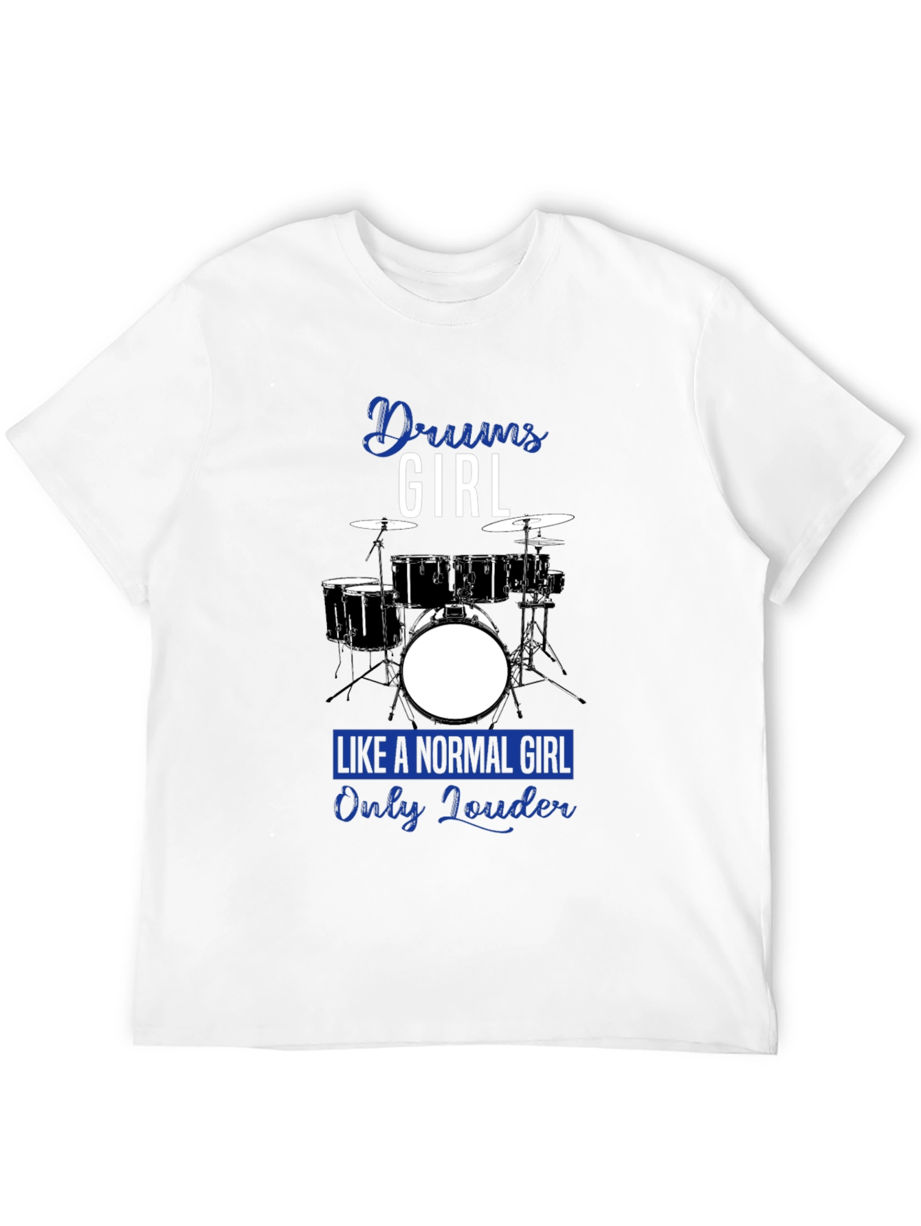 Black Drums Girl Graphic Tee - Loud and Proud Musician Shirt view 12